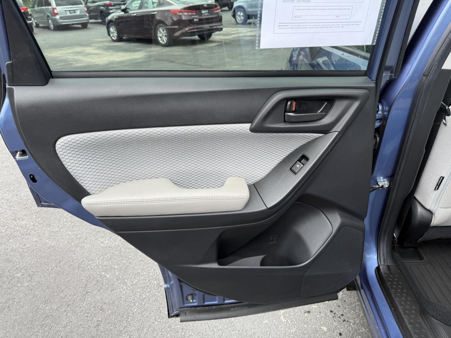 2018 Blue /Gray Subaru Forester 2.5i Premium PZEV CVT (JF2SJAGC3JH) with an 2.5L H4 DOHC 16V engine, Automatic transmission, located at 547 E. Main St., Orwell, OH, 44076, (440) 437-5893, 41.535435, -80.847855 - This well equipped One Owner 2018 Subaru Forester 2.5i Premium features the efficient 2.5-liter H4 engine, Symmetrical AWD with X-Mode, and an impressive 32 MPG highway rating; highlights include EyeSight Driver-Assist, Blind-Spot Monitoring with Rear Cross-Traffic Alert, remote start, heated front - Photo#24