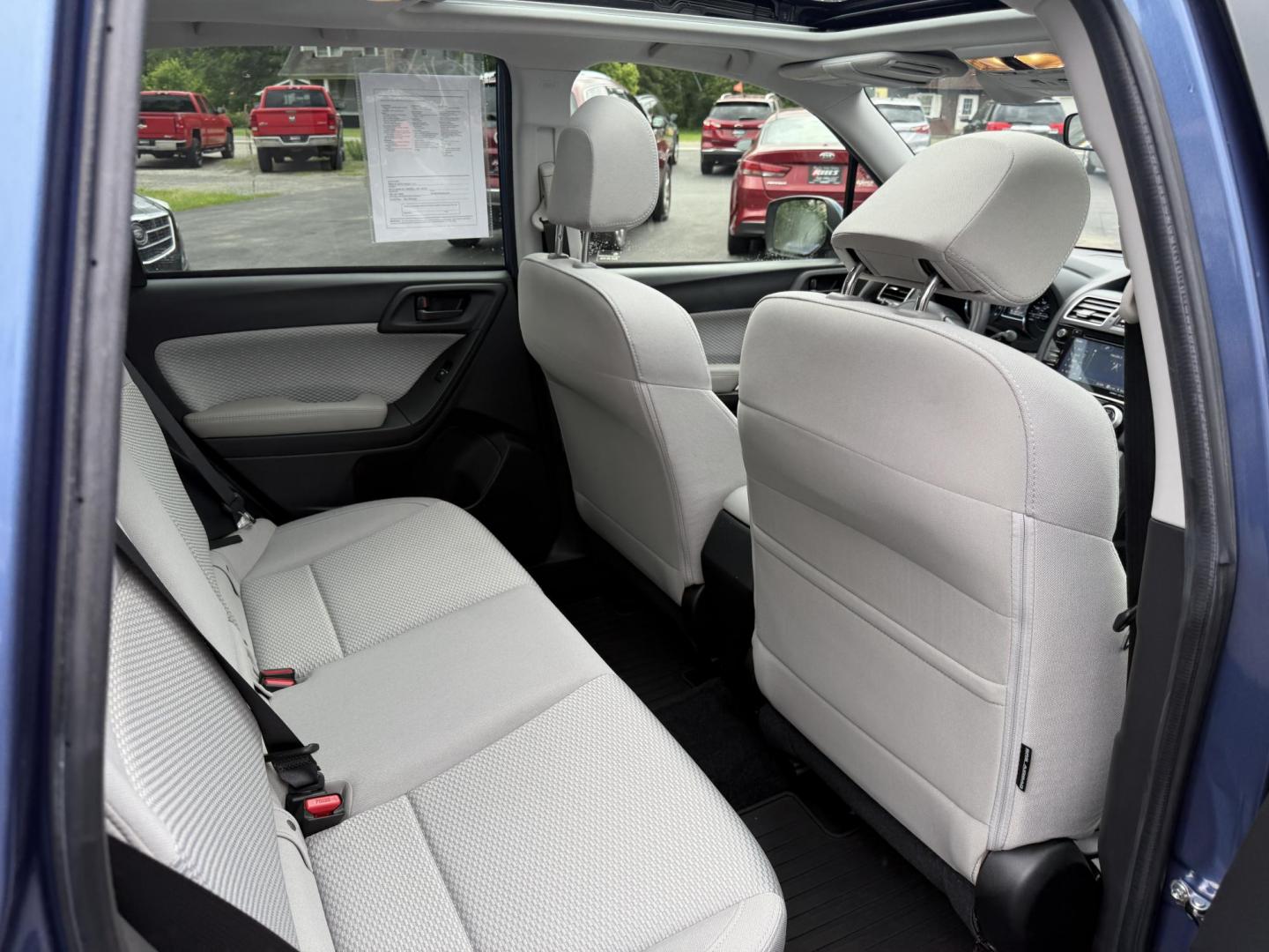 2018 Blue /Gray Subaru Forester 2.5i Premium PZEV CVT (JF2SJAGC3JH) with an 2.5L H4 DOHC 16V engine, Automatic transmission, located at 547 E. Main St., Orwell, OH, 44076, (440) 437-5893, 41.535435, -80.847855 - This well equipped One Owner 2018 Subaru Forester 2.5i Premium features the efficient 2.5-liter H4 engine, Symmetrical AWD with X-Mode, and an impressive 32 MPG highway rating; highlights include EyeSight Driver-Assist, Blind-Spot Monitoring with Rear Cross-Traffic Alert, remote start, heated front - Photo#27