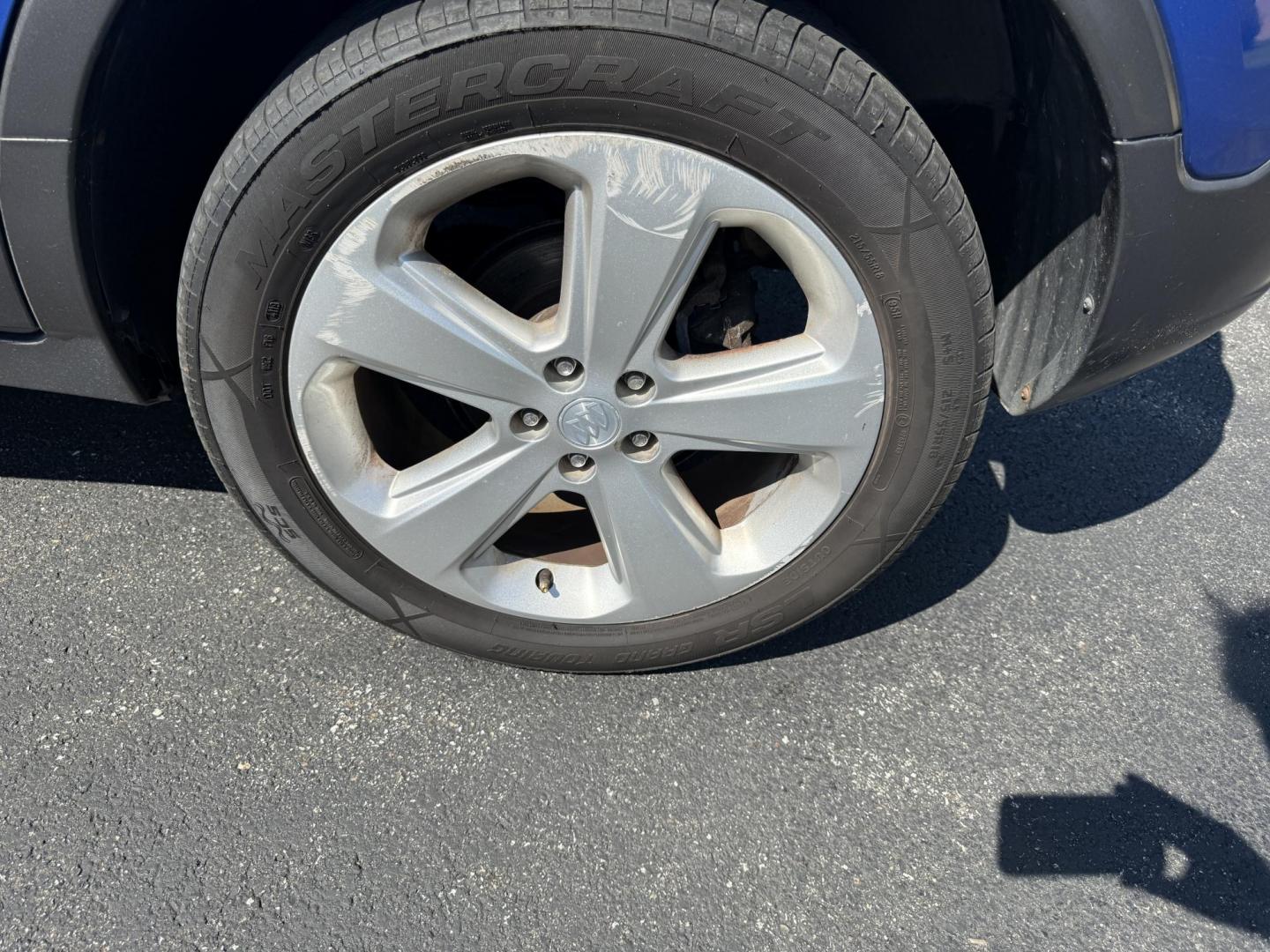 2015 Blue /Gray Buick Encore Leather AWD (KL4CJGSB8FB) with an 1.4L I4 DOHC 16V TURBO engine, 6A transmission, located at 11115 Chardon Rd. , Chardon, OH, 44024, (440) 214-9705, 41.580246, -81.241943 - The 2015 Buick Encore Leather AWD is a compact SUV featuring a 1.4L turbocharged I4 EcoTec engine paired with a 6-speed automatic transmission, offering a balance of power and efficiency at an estimated 30 MPG highway. This model boasts a premium leather interior with power-adjustable, heated front - Photo#5