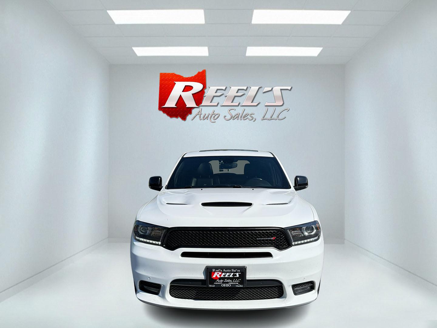 2020 White /Black Dodge Durango R/T AWD (1C4SDJCT4LC) with an 5.7L V8 OHV 16V engine, 8A transmission, located at 11115 Chardon Rd. , Chardon, OH, 44024, (440) 214-9705, 41.580246, -81.241943 - This 2020 Dodge Durango R/T AWD is a powerful and well-equipped three-row SUV featuring a 5.7L HEMI V8 engine with 360 horsepower, paired with an 8-speed automatic transmission and sport suspension for dynamic performance, including a 0-60 mph time of just 6.2 seconds. It offers a robust 7,200-pound - Photo#1