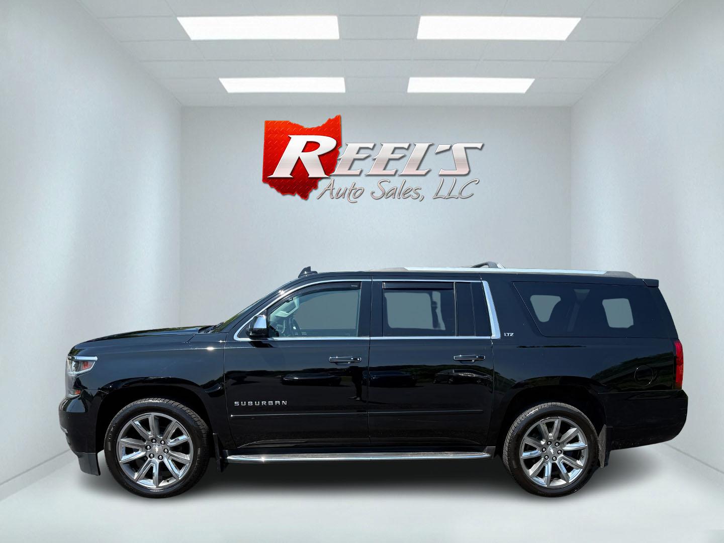 2016 Black /Black Chevrolet Suburban LTZ 4WD (1GNSKJKC6GR) with an 5.3L V8 OHV 16V engine, 6A transmission, located at 11115 Chardon Rd. , Chardon, OH, 44024, (440) 214-9705, 41.580246, -81.241943 - This 2016 Chevrolet Suburban LTZ 4WD is a full-size SUV powered by a 5.3L EcoTec3 V8 engine paired with a 6-speed automatic transmission and 3.42 rear axle gearing, offering an 8,000-pound towing capacity. It features a luxurious leather interior with heated and cooled front seats, heated second-row - Photo#53
