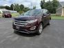 2017 Burgundy /Black Ford Edge SEL AWD (2FMPK4J99HB) with an 2.0L L4 DOHC 16V engine, 6A transmission, located at 11115 Chardon Rd. , Chardon, OH, 44024, (440) 214-9705, 41.580246, -81.241943 - This 2017 Ford Edge SEL AWD is a midsize SUV featuring a turbocharged 2.0L EcoBoost I4 engine and a 6-speed automatic transmission, achieving up to 27 MPG on the highway. It offers a premium leather interior with heated front seats, a power panoramic moonroof, an 8-inch touchscreen with navigation, - Photo#0