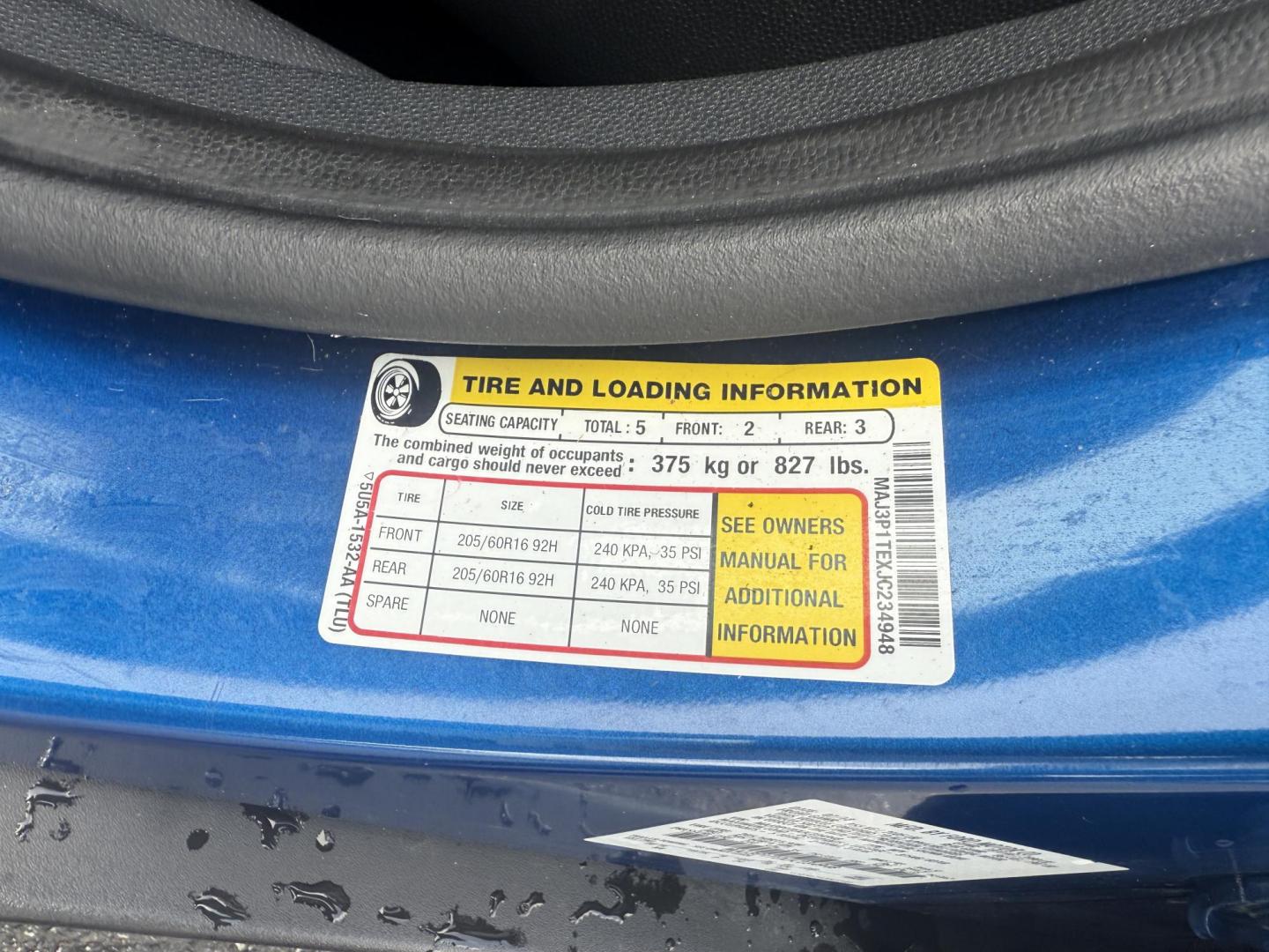 2018 Blue /Black Ford EcoSport SE (MAJ3P1TEXJC) with an 1.0L I3 Turbo engine, 6-Speed Automatic transmission, located at 11115 Chardon Rd. , Chardon, OH, 44024, (440) 214-9705, 41.580246, -81.241943 - This One Owner 2018 Ford EcoSport SE FWD is a compact SUV equipped with a 1.0-liter I3 turbocharged EcoBoost engine, paired with a 6-speed automatic transmission, offering an estimated 29 MPG on the highway. It features a range of convenient amenities including a power driver’s seat, single-zone a - Photo#14