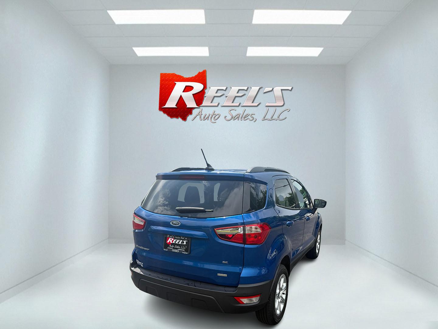 2018 Blue /Black Ford EcoSport SE (MAJ3P1TEXJC) with an 1.0L I3 Turbo engine, 6-Speed Automatic transmission, located at 11115 Chardon Rd. , Chardon, OH, 44024, (440) 214-9705, 41.580246, -81.241943 - This One Owner 2018 Ford EcoSport SE FWD is a compact SUV equipped with a 1.0-liter I3 turbocharged EcoBoost engine, paired with a 6-speed automatic transmission, offering an estimated 29 MPG on the highway. It features a range of convenient amenities including a power driver’s seat, single-zone a - Photo#45