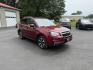 2018 Red /Gray Subaru Forester 2.5i Limited (JF2SJAJC5JH) with an 2.5L H4 DOHC 16V engine, Automatic transmission, located at 547 E. Main St., Orwell, OH, 44076, (440) 437-5893, 41.535435, -80.847855 - This 2018 Subaru Forester 2.5i Limited is a well-equipped compact SUV featuring a 2.5L H4 engine, leather interior, power driver's seat, heated front seats, and a 7.0" touchscreen infotainment system with a backup camera. It offers convenience and safety features like a power liftgate, blind spot mo - Photo#2