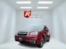 2018 Red /Gray Subaru Forester 2.5i Limited (JF2SJAJC5JH) with an 2.5L H4 DOHC 16V engine, Automatic transmission, located at 547 E. Main St., Orwell, OH, 44076, (440) 437-5893, 41.535435, -80.847855 - This 2018 Subaru Forester 2.5i Limited is a well-equipped compact SUV featuring a 2.5L H4 engine, leather interior, power driver's seat, heated front seats, and a 7.0" touchscreen infotainment system with a backup camera. It offers convenience and safety features like a power liftgate, blind spot mo - Photo#0