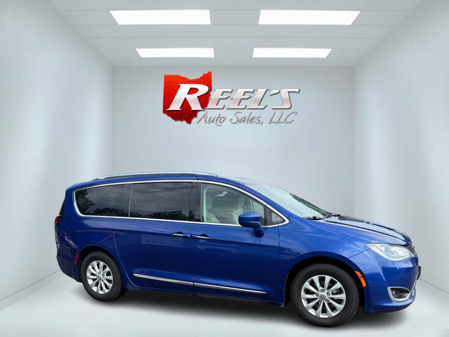 2018 Blue /Tan Chrysler Pacifica Touring-L Plus (2C4RC1EG9JR) with an 3.6L V6 DOHC 24V engine, 9A transmission, located at 547 E. Main St., Orwell, OH, 44076, (440) 437-5893, 41.535435, -80.847855 - Photo#48