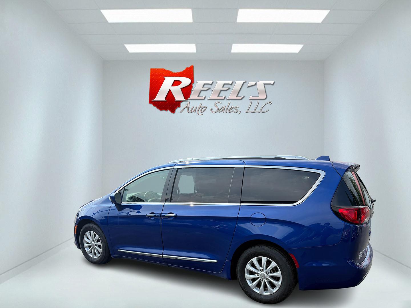 2018 Blue /Tan Chrysler Pacifica Touring-L Plus (2C4RC1EG9JR) with an 3.6L V6 DOHC 24V engine, 9A transmission, located at 547 E. Main St., Orwell, OH, 44076, (440) 437-5893, 41.535435, -80.847855 - Photo#53