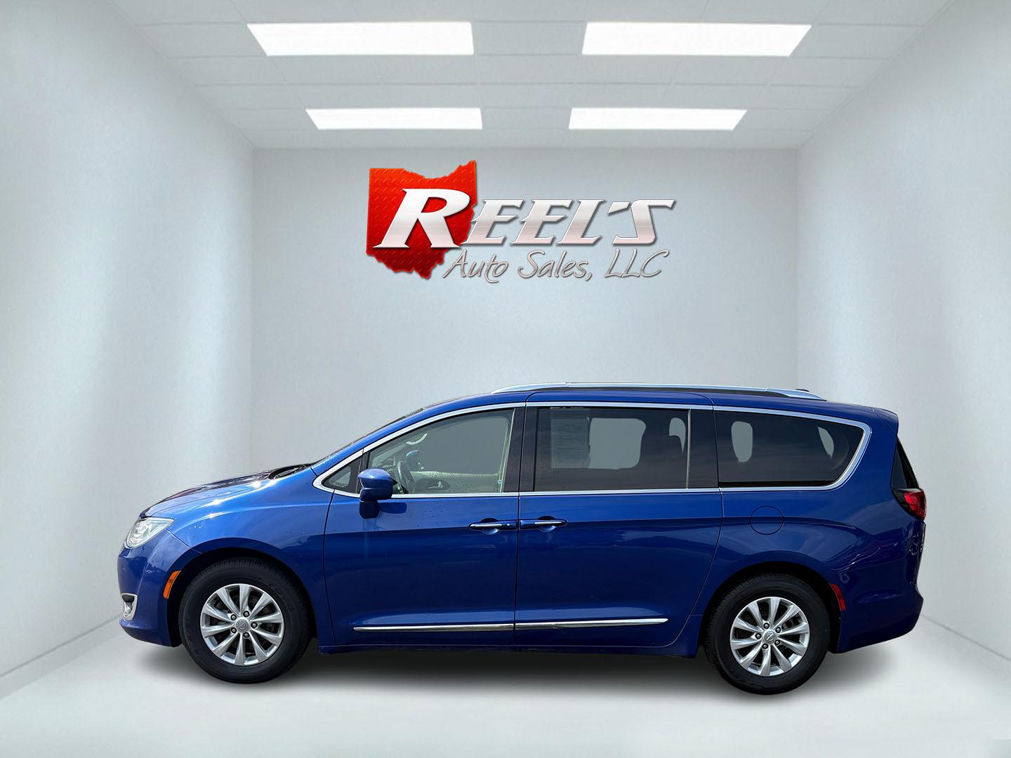 2018 Blue /Tan Chrysler Pacifica Touring-L Plus (2C4RC1EG9JR) with an 3.6L V6 DOHC 24V engine, 9A transmission, located at 547 E. Main St., Orwell, OH, 44076, (440) 437-5893, 41.535435, -80.847855 - Photo#54