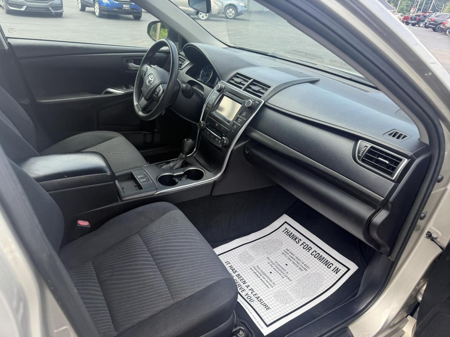2015 Gold /Black Toyota Camry Hybrid LE (4T1BD1FK0FU) with an 2.5L I4 DOHC 16V HYBRID engine, Automatic transmission, located at 11115 Chardon Rd. , Chardon, OH, 44024, (440) 214-9705, 41.580246, -81.241943 - This 2015 Toyota Camry LE Hybrid is a fuel-efficient midsize sedan offering an impressive 40 MPG combined and a net power output of 200 horsepower. It features practical amenities like dusk-sensing headlights, dual-zone automatic climate control, an 8-way power driver’s seat, a 6.1-inch touchscree - Photo#34