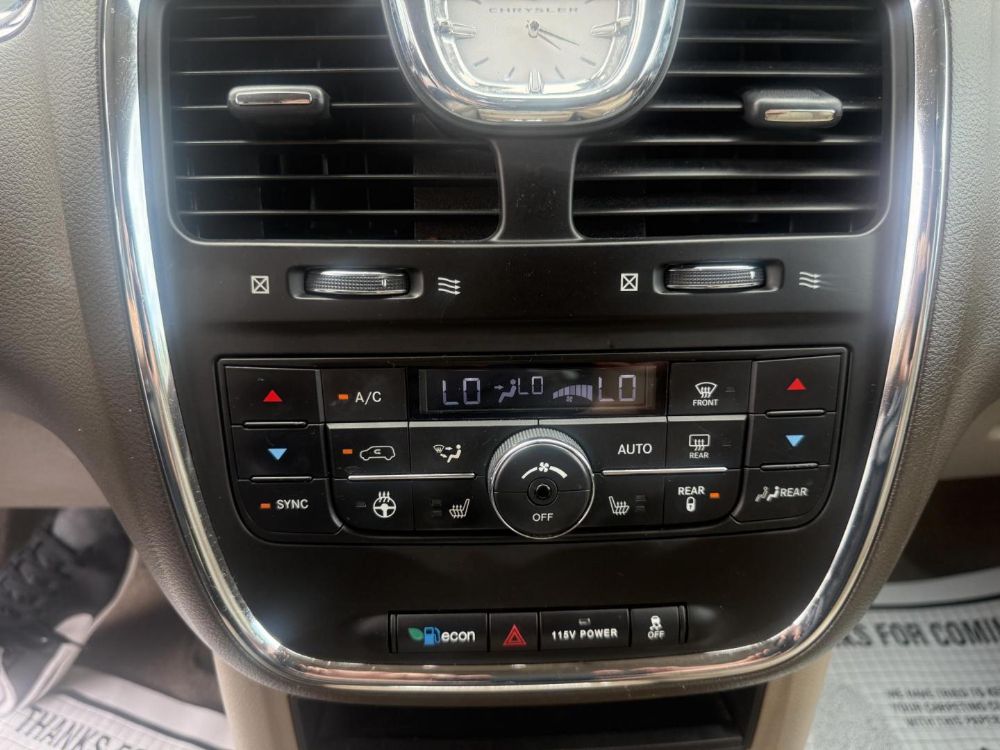 2015 Gray /Tan Chrysler Town & Country Touring-L (2C4RC1CG2FR) with an 3.6L V6 DOHC 24V engine, 6-Speed Automatic transmission, located at 11115 Chardon Rd. , Chardon, OH, 44024, (440) 214-9705, 41.580246, -81.241943 - This One Owner 2015 Chrysler Town & Country Touring-L is a well-appointed minivan featuring a 3.6L Pentastar V6 engine and 6-speed automatic transmission, with leather interior, power front seats, tri-zone automatic climate control, heated front and second-row captain’s seats, and Stow ’n Go sea - Photo#30