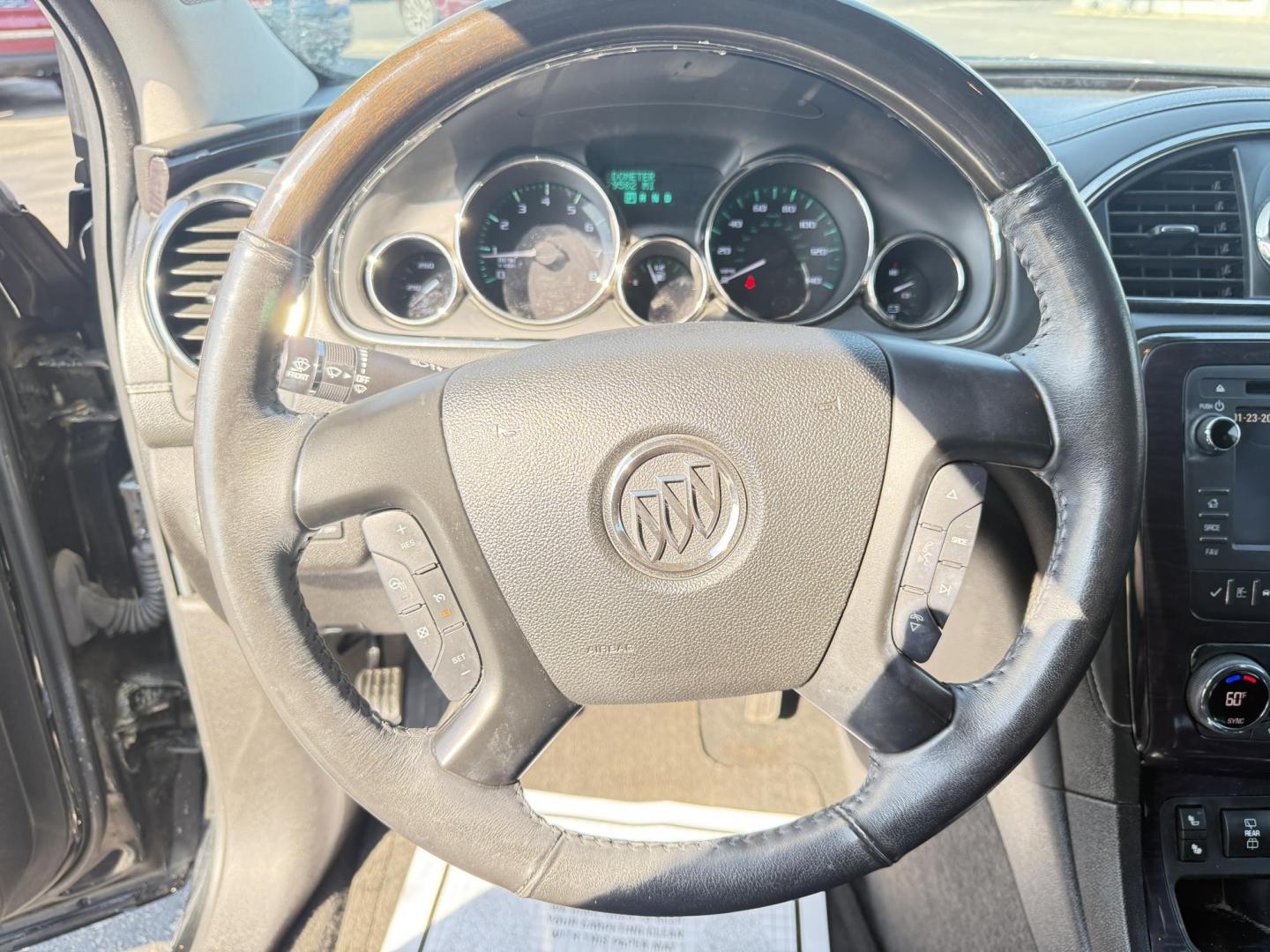 2017 Black /Black Buick Enclave Leather AWD (5GAKVBKD8HJ) with an 3.6L V6 DOHC 24V engine, 6A transmission, located at 547 E. Main St., Orwell, OH, 44076, (440) 437-5893, 41.535435, -80.847855 - This 2017 Buick Enclave Leather AWD is a well-equipped midsize SUV featuring a 3.6L V6 engine and 6-speed automatic transmission. It offers comfort and convenience with leather interior, power and heated front seats, tri-zone automatic climate control, and 2nd-row captain’s chairs. Technology high - Photo#22