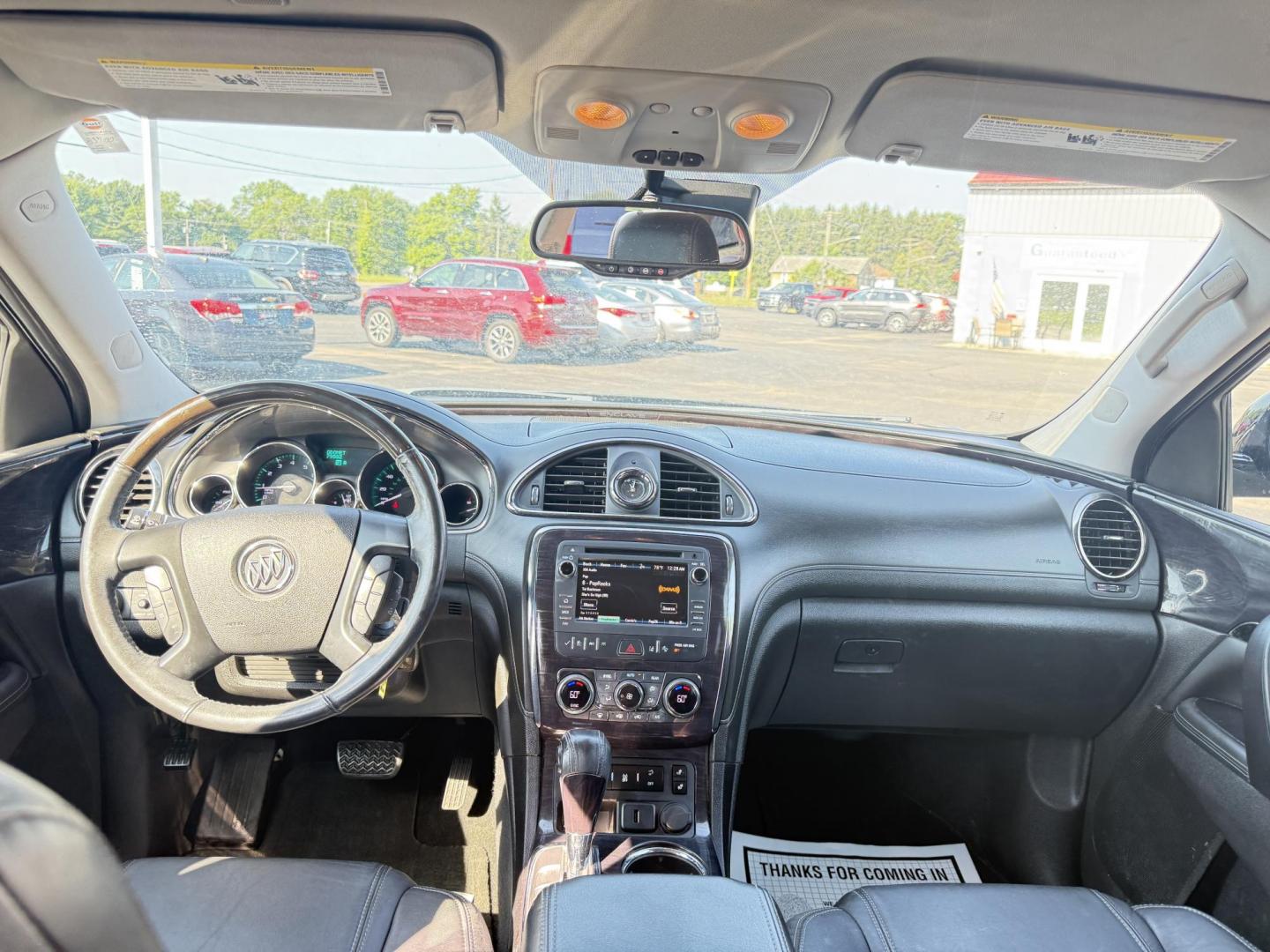 2017 Black /Black Buick Enclave Leather AWD (5GAKVBKD8HJ) with an 3.6L V6 DOHC 24V engine, 6A transmission, located at 547 E. Main St., Orwell, OH, 44076, (440) 437-5893, 41.535435, -80.847855 - This 2017 Buick Enclave Leather AWD is a well-equipped midsize SUV featuring a 3.6L V6 engine and 6-speed automatic transmission. It offers comfort and convenience with leather interior, power and heated front seats, tri-zone automatic climate control, and 2nd-row captain’s chairs. Technology high - Photo#34