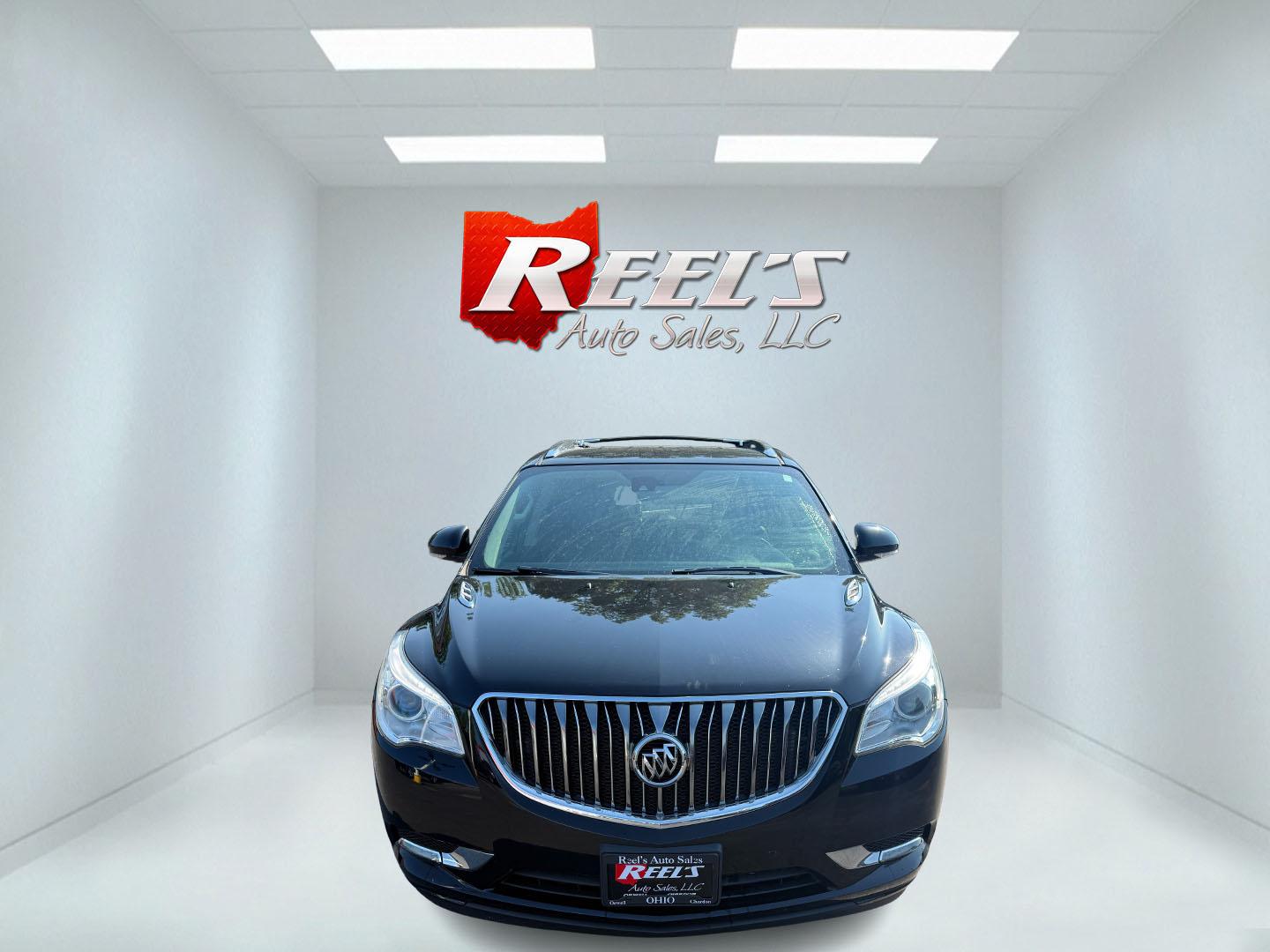 2017 Black /Black Buick Enclave Leather AWD (5GAKVBKD8HJ) with an 3.6L V6 DOHC 24V engine, 6A transmission, located at 547 E. Main St., Orwell, OH, 44076, (440) 437-5893, 41.535435, -80.847855 - Photo#1