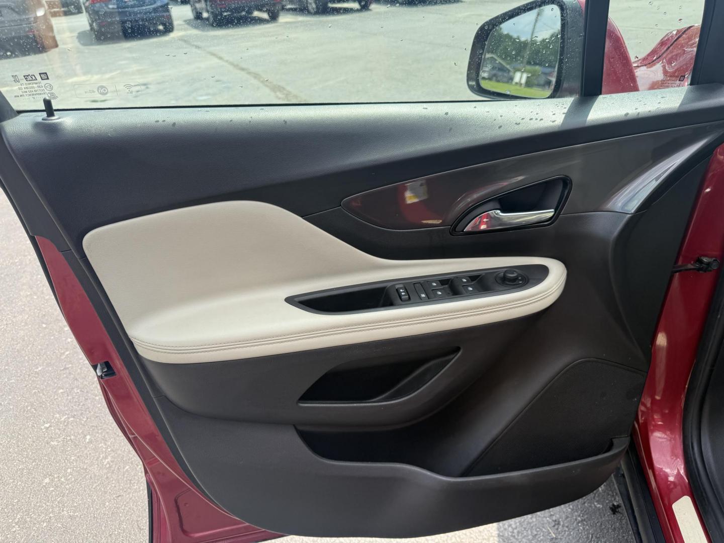 2017 Red /Tan Buick Encore Essence AWD (KL4CJGSBXHB) with an 1.4L I4 DOHC 16V TURBO engine, 6A transmission, located at 547 E. Main St., Orwell, OH, 44076, (440) 437-5893, 41.535435, -80.847855 - This 2017 Buick Encore Essence AWD is a stylish and versatile compact SUV featuring a 1.4-liter turbocharged I4 EcoTec engine paired with a smooth 6-speed automatic transmission, offering a commendable 31 MPG on the highway. Its luxurious leather interior, power driver’s seat, and an 8.0-inch touc - Photo#16