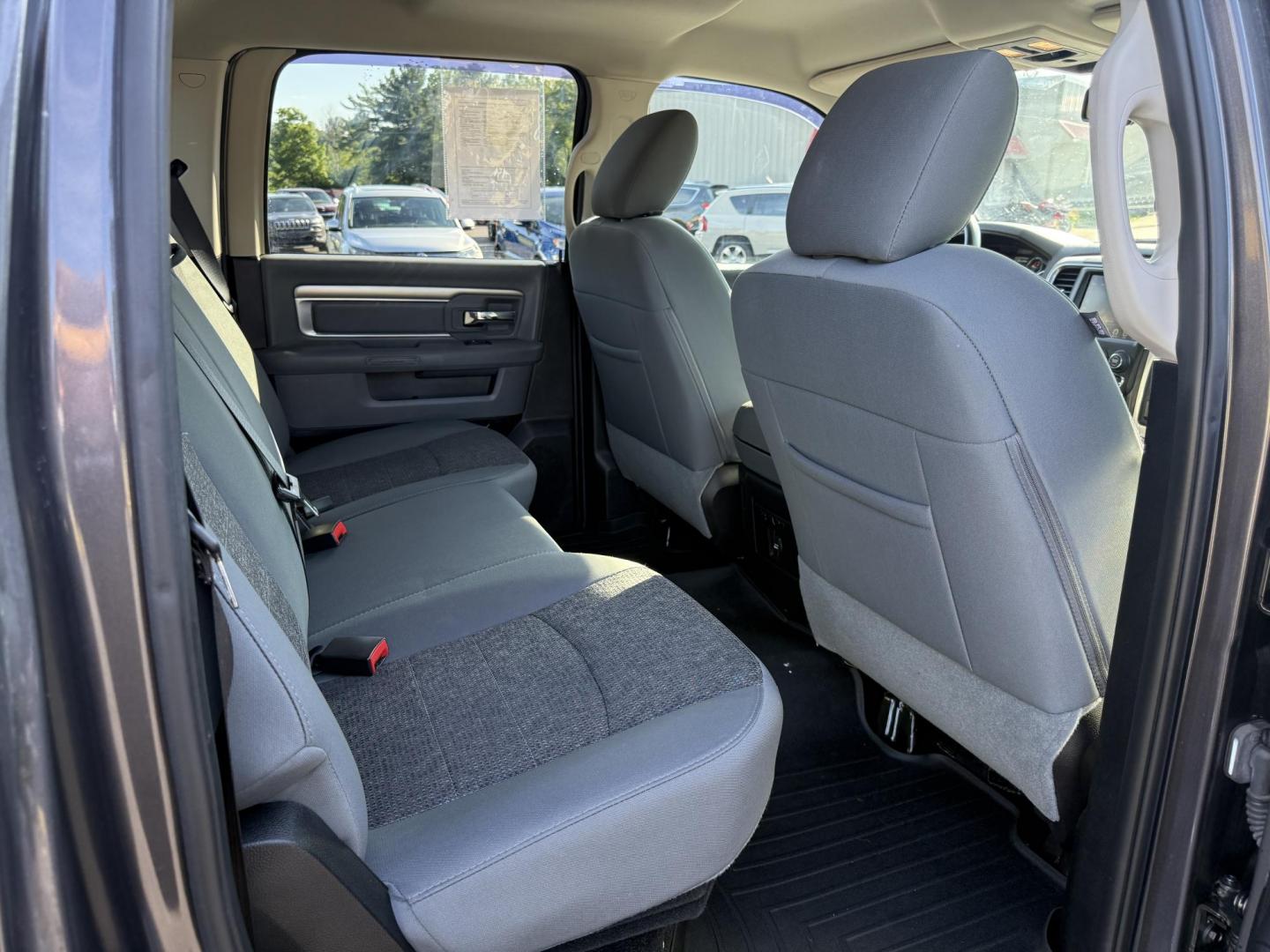 2016 Gray /Gray RAM 1500 Big Horn Crew Cab SWB 4WD (1C6RR7LT2GS) with an 5.7L V8 OHV 16V engine, 8-Speed Automatic transmission, located at 11115 Chardon Rd. , Chardon, OH, 44024, (440) 214-9705, 41.580246, -81.241943 - This One Owner 2016 Ram 1500 Big Horn Crew Cab 5.7 HEMI V8 combines powerful performance with advanced features, featuring an 8-speed automatic transmission, a formidable 8,010-pound towing capacity, and a 5.7-liter HEMI V8 engine. It offers modern technology including an 8.4-inch touchscreen infota - Photo#39