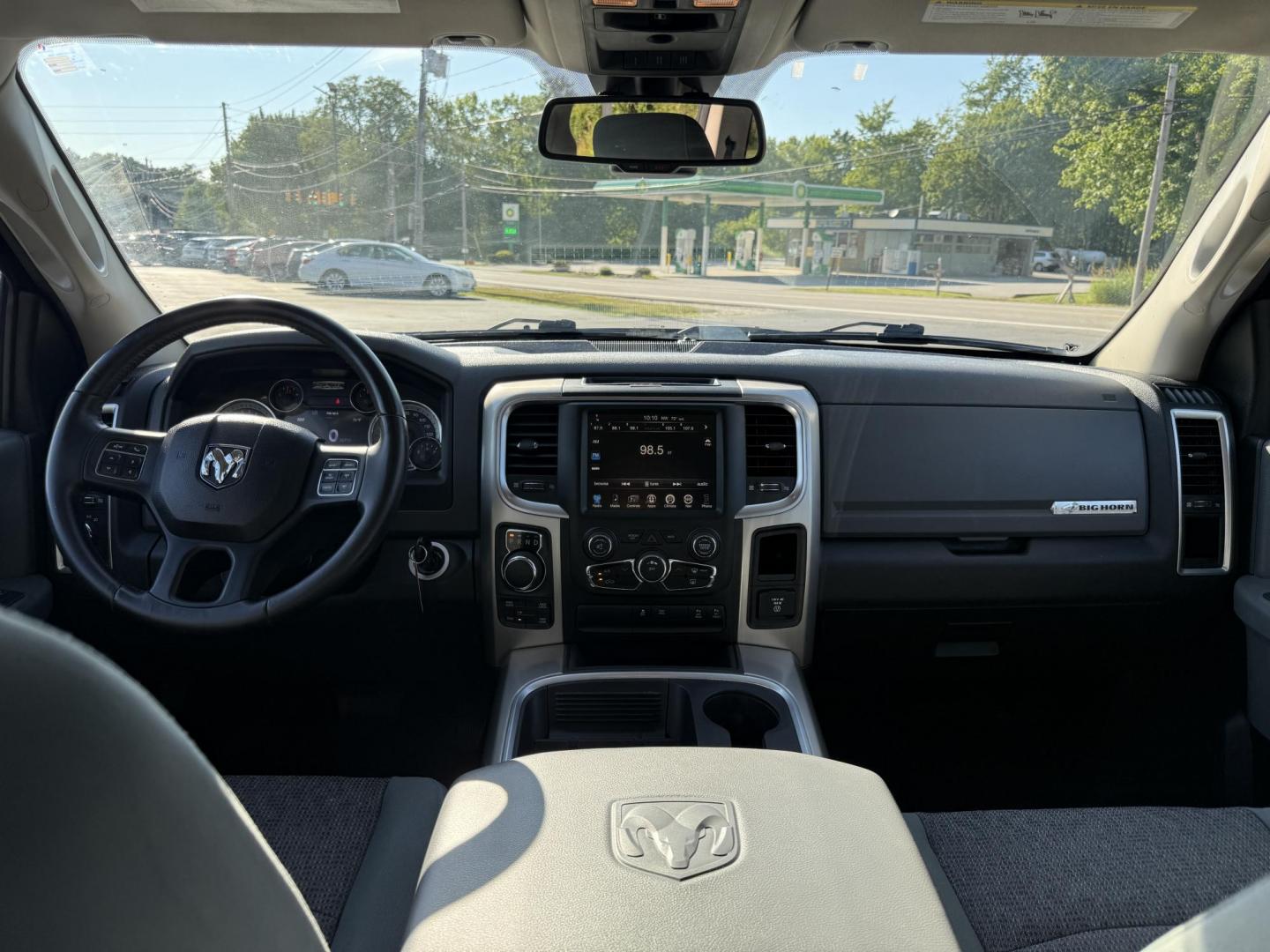 2016 Gray /Gray RAM 1500 Big Horn Crew Cab SWB 4WD (1C6RR7LT2GS) with an 5.7L V8 OHV 16V engine, 8-Speed Automatic transmission, located at 11115 Chardon Rd. , Chardon, OH, 44024, (440) 214-9705, 41.580246, -81.241943 - This One Owner 2016 Ram 1500 Big Horn Crew Cab 5.7 HEMI V8 combines powerful performance with advanced features, featuring an 8-speed automatic transmission, a formidable 8,010-pound towing capacity, and a 5.7-liter HEMI V8 engine. It offers modern technology including an 8.4-inch touchscreen infota - Photo#38
