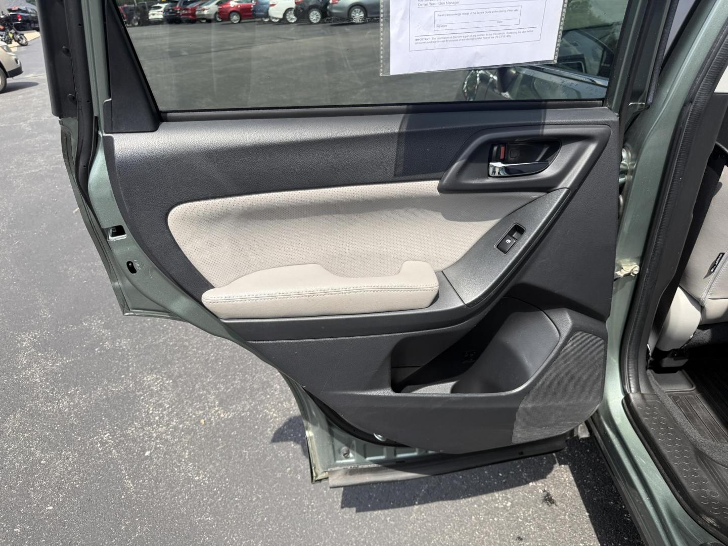 2016 Green /Gray Subaru Forester 2.5i Limited (JF2SJAHC9GH) with an 2.5L H4 DOHC 16V engine, Automatic transmission, located at 11115 Chardon Rd. , Chardon, OH, 44024, (440) 214-9705, 41.580246, -81.241943 - Photo#32
