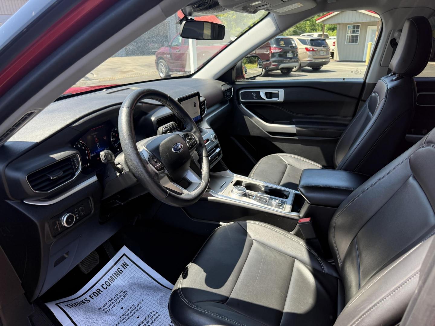 2022 Red /Black Ford Explorer XLT AWD (1FMSK8DHXNG) with an 2.3L I4 DOHC 16V engine, 10A transmission, located at 547 E. Main St., Orwell, OH, 44076, (440) 437-5893, 41.535435, -80.847855 - Photo#15