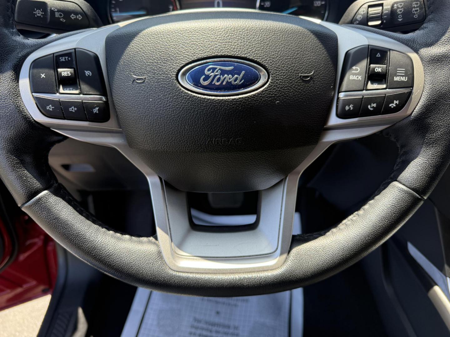 2022 Red /Black Ford Explorer XLT AWD (1FMSK8DHXNG) with an 2.3L I4 DOHC 16V engine, 10A transmission, located at 547 E. Main St., Orwell, OH, 44076, (440) 437-5893, 41.535435, -80.847855 - Photo#22
