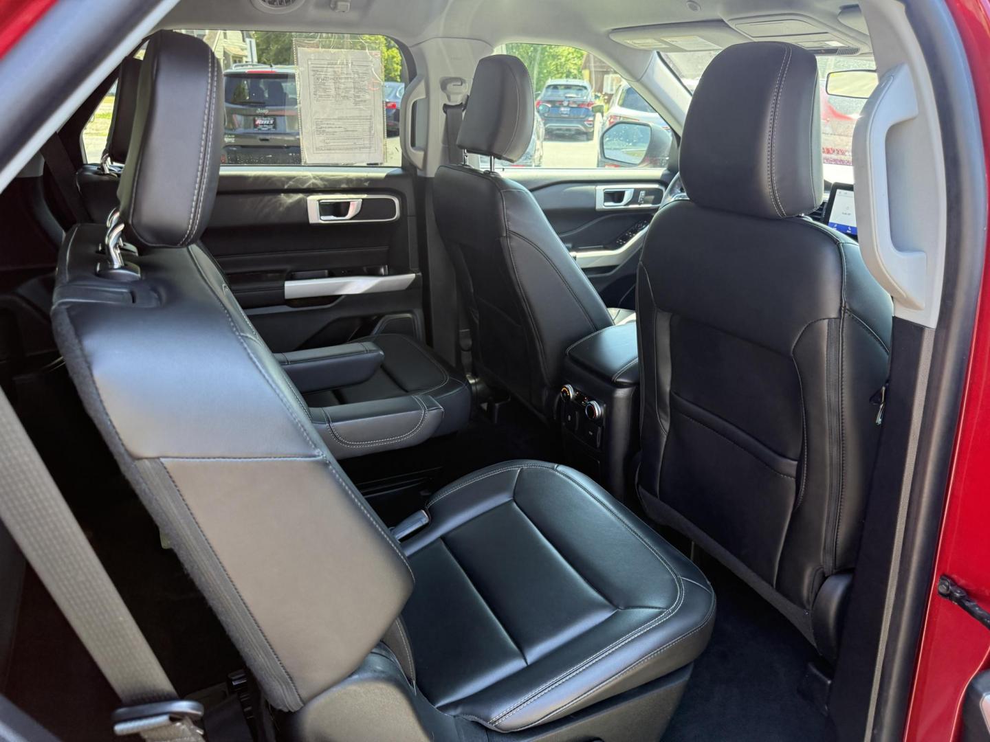 2022 Red /Black Ford Explorer XLT AWD (1FMSK8DHXNG) with an 2.3L I4 DOHC 16V engine, 10A transmission, located at 547 E. Main St., Orwell, OH, 44076, (440) 437-5893, 41.535435, -80.847855 - Photo#36