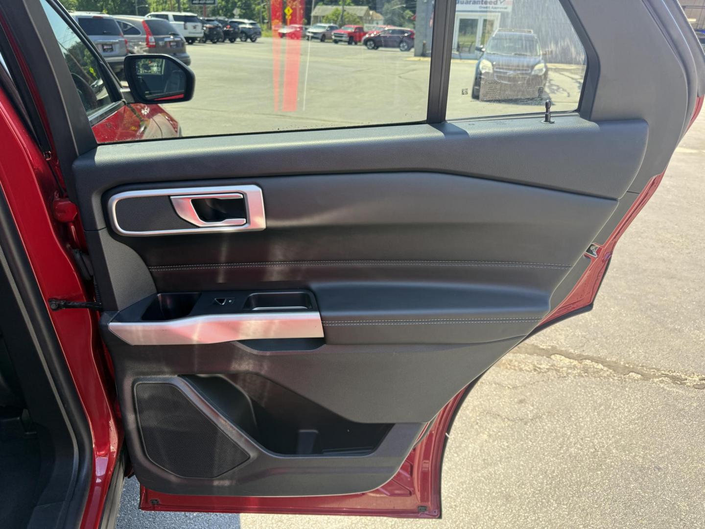 2022 Red /Black Ford Explorer XLT AWD (1FMSK8DHXNG) with an 2.3L I4 DOHC 16V engine, 10A transmission, located at 547 E. Main St., Orwell, OH, 44076, (440) 437-5893, 41.535435, -80.847855 - Photo#37