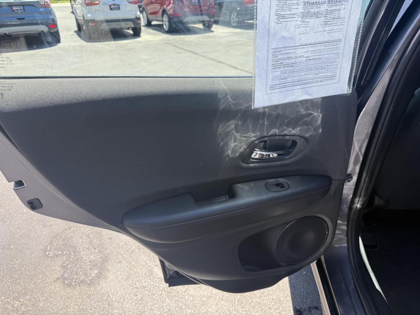 2019 Gray /Black Honda HR-V Sport AWD (3CZRU6H14KG) with an 1.8L I4 DOHC 16V engine, Automatic transmission, located at 547 E. Main St., Orwell, OH, 44076, (440) 437-5893, 41.535435, -80.847855 - This 2019 Honda HR-V Sport AWD offers a versatile and efficient driving experience with its 1.8L I4 engine, sport mode, eco mode, paddle shifters, and an impressive 31 MPG highway fuel economy. It features modern amenities like LED daytime running lights, a 7.0" touchscreen, Apple CarPlay, Android A - Photo#28