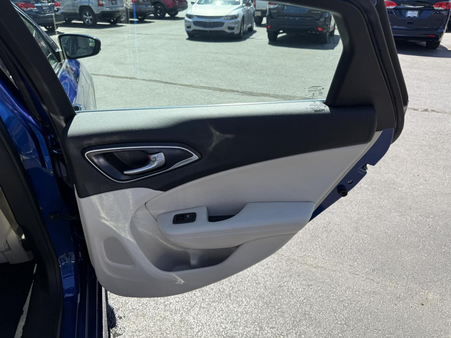 2015 Blue /White Chrysler 200 C (1C3CCCCG2FN) with an 3.6L V6 DOHC 24V engine, 9-Speed Automatic transmission, located at 547 E. Main St., Orwell, OH, 44076, (440) 437-5893, 41.535435, -80.847855 - This 2015 Chrysler 200 C with the 3.6 Pentastar V6 engine offers a compelling blend of performance, comfort, and advanced features, including a 9-speed automatic transmission, leather interior, power front seats, and an 8.4" touchscreen with navigation. It boasts impressive safety and convenience te - Photo#41