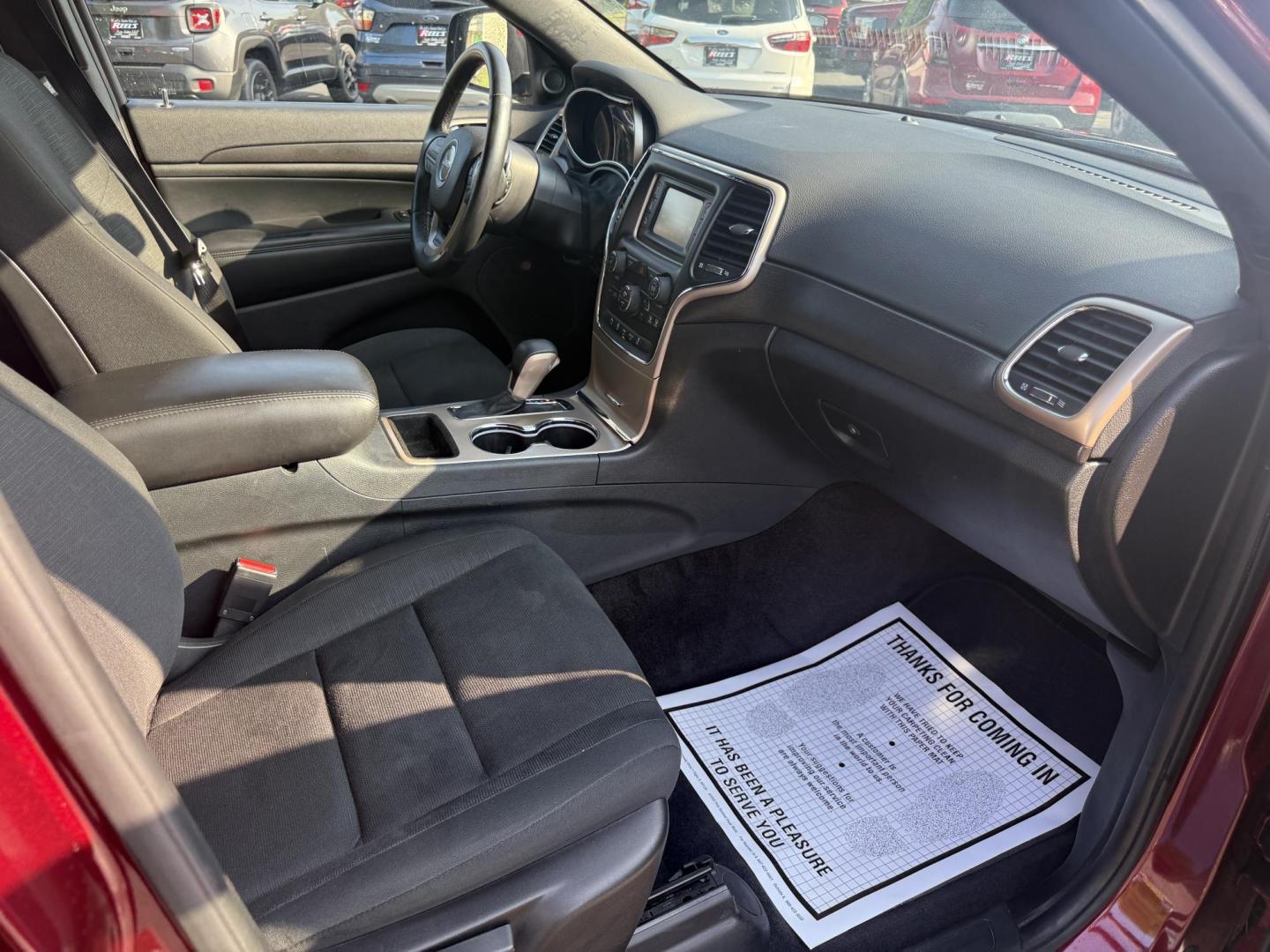 2016 Red /Black Jeep Grand Cherokee Laredo E 4WD (1C4RJFAG4GC) with an 3.6L V6 DOHC 24V engine, 8A transmission, located at 547 E. Main St., Orwell, OH, 44076, (440) 437-5893, 41.535435, -80.847855 - This One Owner 2016 Jeep Grand Cherokee Laredo E 4WD comes equipped with a 3.6L Pentastar V6 engine and an 8-speed automatic transmission, providing a solid balance of power and efficiency. It features a power driver's seat, dual-zone automatic climate control, a 5.0" touchscreen, a 7.0" gauge clust - Photo#36