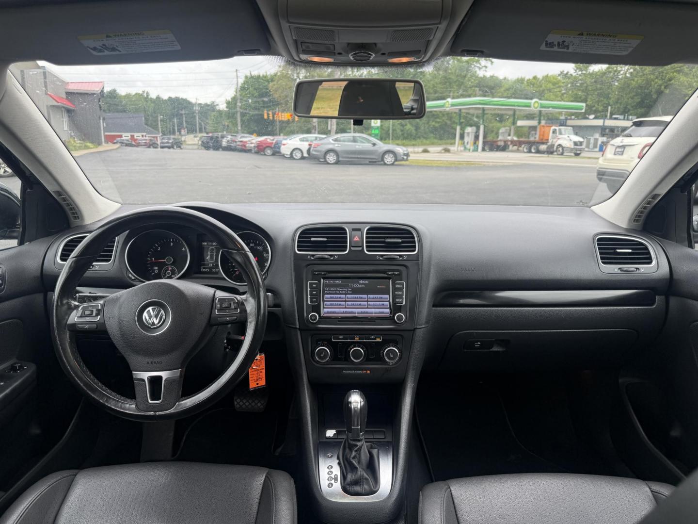 2014 Black /Black Volkswagen Jetta SportWagen 2.0L TDI (3VWPL7AJ9EM) with an 2.0L I4 SOHC 16V TURBO DIESEL engine, 6 Speed Auto transmission, located at 11115 Chardon Rd. , Chardon, OH, 44024, (440) 214-9705, 41.580246, -81.241943 - This 2014 Volkswagen Jetta SportWagen TDI is a versatile diesel-powered wagon featuring a 2.0L turbocharged I4 engine and 6-speed automatic transmission, delivering strong torque and impressive fuel economy at up to 37 MPG highway. Well-equipped for comfort and convenience, it includes leather inte - Photo#32