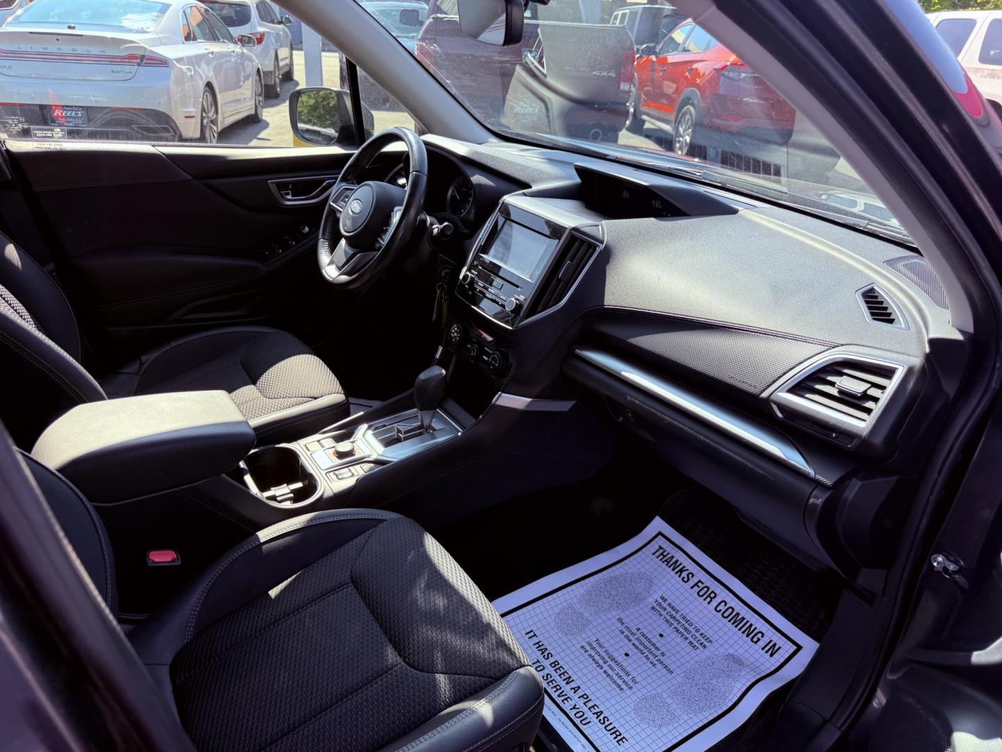 2019 Gray /Black Subaru Forester Premium (JF2SKAEC0KH) with an 2.5L H4 DOHC 16V engine, Automatic transmission, located at 547 E. Main St., Orwell, OH, 44076, (440) 437-5893, 41.535435, -80.847855 - Photo#39