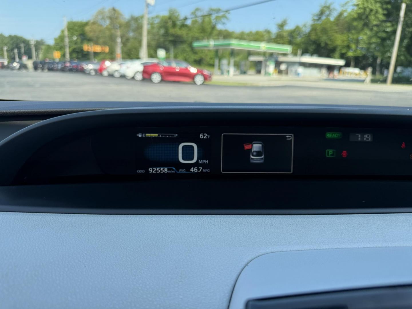 2019 Green /White Toyota Prius LE (JTDKARFU6K3) with an 1.8L I4 DOHC 16V HYBRID engine, Automatic transmission, located at 11115 Chardon Rd. , Chardon, OH, 44024, (440) 214-9705, 41.580246, -81.241943 - This One Owner 2019 Toyota Prius LE offers an impressive 50 MPG combined fuel efficiency and comes well-equipped with features such as full exterior LED lighting, adaptive cruise control, lane keep assist, front and rear parking sensors, forward collision warning, and blind spot monitoring for enhan - Photo#21