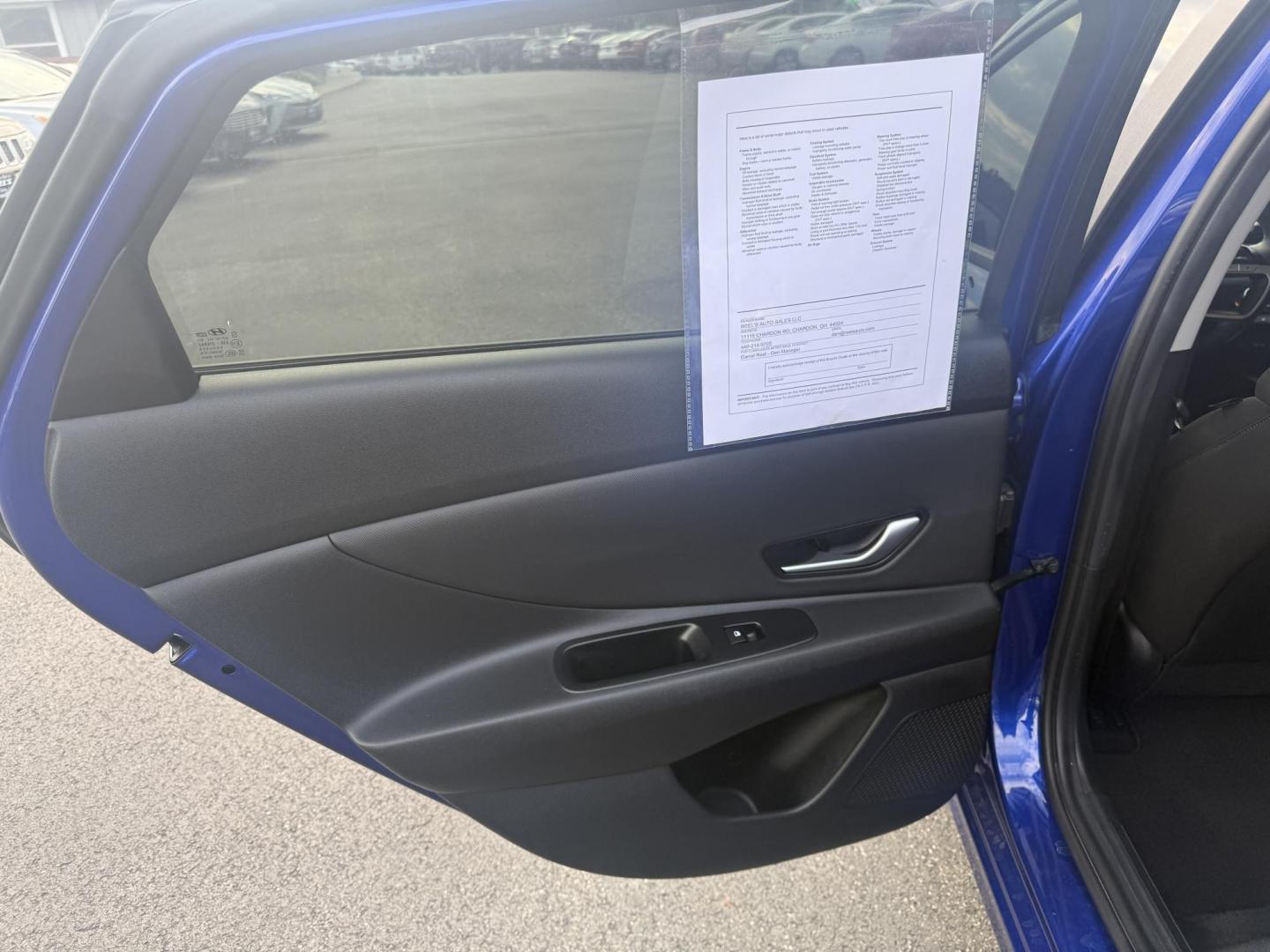 2023 Blue /Black Hyundai Elantra SEL (KMHLS4AGXPU) with an 2.0L I4 DOHC 16V engine, Automatic transmission, located at 11115 Chardon Rd. , Chardon, OH, 44024, (440) 214-9705, 41.580246, -81.241943 - This One Owner 2023 Hyundai Elantra SEL with a 2.0L I4 GDI engine delivers impressive fuel efficiency, achieving around 40 MPG highway, and boasts modern features such as LED daytime running lights, a large 10.25-inch touchscreen with Apple CarPlay and Android Auto, heated front seats, a 10.25-inch - Photo#29