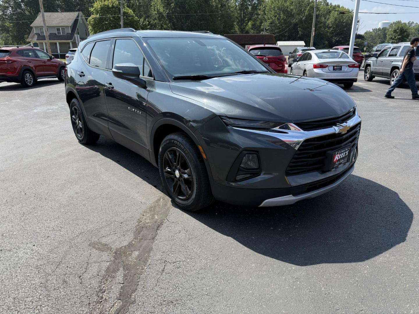 2020 Gray /Black Chevrolet Blazer 2LT AWD (3GNKBHRS9LS) with an 3.6L V6 DOHC 24V engine, 9A transmission, located at 547 E. Main St., Orwell, OH, 44076, (440) 437-5893, 41.535435, -80.847855 - This 2020 Chevrolet Blazer 2LT AWD is a sporty midsize SUV powered by a 3.6L V6 engine and 9-speed automatic transmission, delivering a robust 0-60 mph time of 6.1 seconds and a 4,500-pound towing capacity. It features a power driver’s seat, heated front seats, dual-zone automatic climate control, - Photo#2