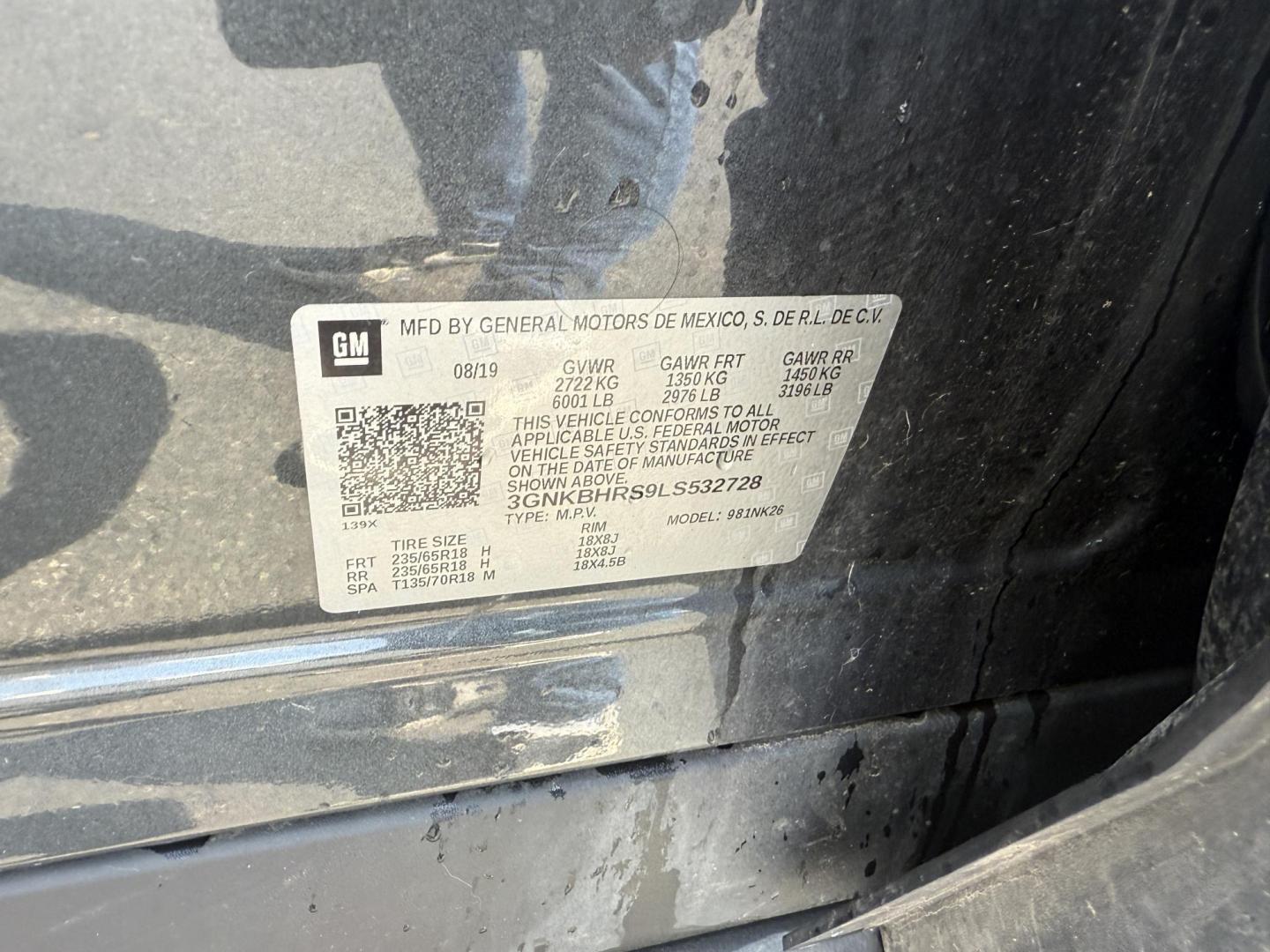 2020 Gray /Black Chevrolet Blazer 2LT AWD (3GNKBHRS9LS) with an 3.6L V6 DOHC 24V engine, 9A transmission, located at 547 E. Main St., Orwell, OH, 44076, (440) 437-5893, 41.535435, -80.847855 - This 2020 Chevrolet Blazer 2LT AWD is a sporty midsize SUV powered by a 3.6L V6 engine and 9-speed automatic transmission, delivering a robust 0-60 mph time of 6.1 seconds and a 4,500-pound towing capacity. It features a power driver’s seat, heated front seats, dual-zone automatic climate control, - Photo#23