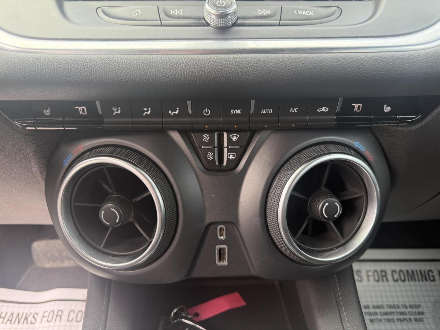 2021 White /Black Chevrolet Blazer 2LT AWD (3GNKBHRS1MS) with an 3.6L V6 DOHC 24V engine, 9A transmission, located at 547 E. Main St., Orwell, OH, 44076, (440) 437-5893, 41.535435, -80.847855 - This 2021 Chevrolet Blazer 2LT AWD is a sporty midsize SUV powered by a 3.6L V6 engine and 9-speed automatic transmission, delivering a robust 0-60 mph time of 6.1 seconds and a 4,500-pound towing capacity. It features a power driver’s seat, heated front seats, dual-zone automatic climate control, - Photo#29