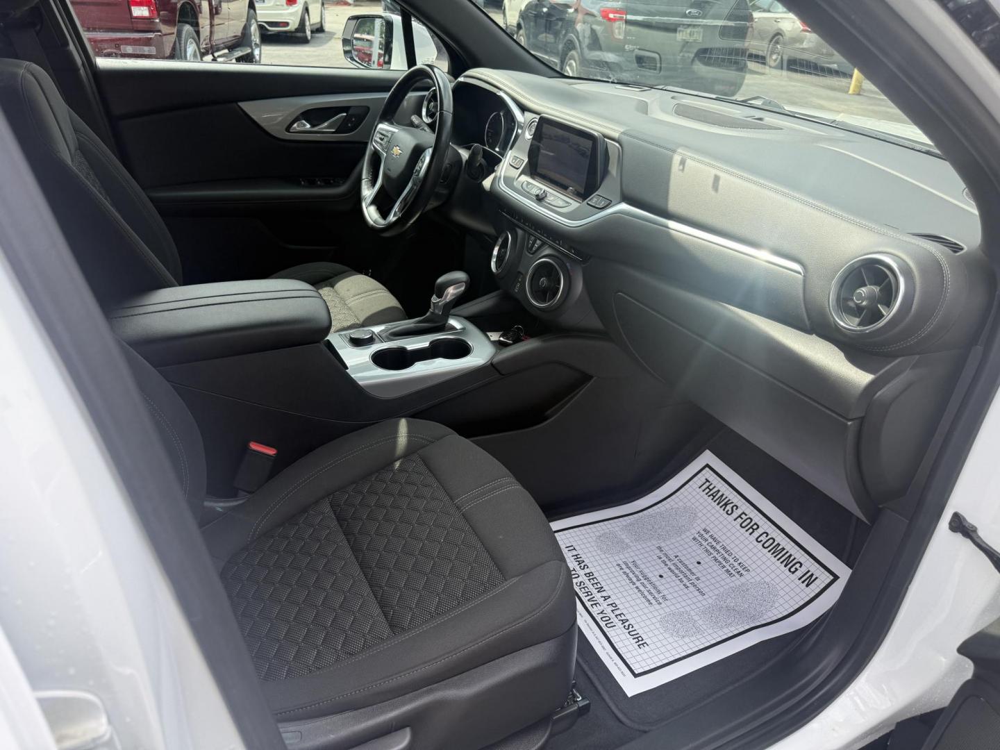 2021 White /Black Chevrolet Blazer 2LT AWD (3GNKBHRS1MS) with an 3.6L V6 DOHC 24V engine, 9A transmission, located at 547 E. Main St., Orwell, OH, 44076, (440) 437-5893, 41.535435, -80.847855 - This 2021 Chevrolet Blazer 2LT AWD is a sporty midsize SUV powered by a 3.6L V6 engine and 9-speed automatic transmission, delivering a robust 0-60 mph time of 6.1 seconds and a 4,500-pound towing capacity. It features a power driver’s seat, heated front seats, dual-zone automatic climate control, - Photo#43