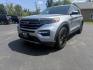 2020 Silver /Black Ford Explorer XLT AWD (1FMSK8DH4LG) with an 2.3L I4 DOHC 16V Turbo engine, 10A transmission, located at 11115 Chardon Rd. , Chardon, OH, 44024, (440) 214-9705, 41.580246, -81.241943 - This 2020 Ford Explorer XLT 4WD with the 2.3L turbocharged I4 EcoBoost engine and 10-speed automatic transmission offers a blend of performance and efficiency, achieving up to 27 MPG highway. It features a leather interior with power and heated front seats, heated second-row captain’s chairs, and - Photo#0