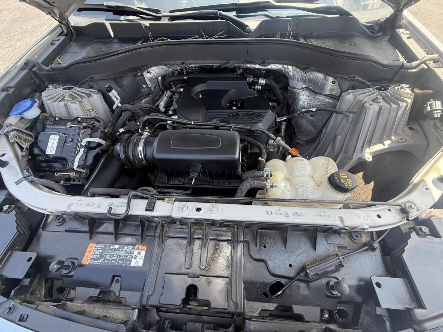 2020 Silver /Black Ford Explorer XLT AWD (1FMSK8DH4LG) with an 2.3L I4 DOHC 16V Turbo engine, 10A transmission, located at 11115 Chardon Rd. , Chardon, OH, 44024, (440) 214-9705, 41.580246, -81.241943 - This 2020 Ford Explorer XLT 4WD with the 2.3L turbocharged I4 EcoBoost engine and 10-speed automatic transmission offers a blend of performance and efficiency, achieving up to 27 MPG highway. It features a leather interior with power and heated front seats, heated second-row captain’s chairs, and - Photo#14