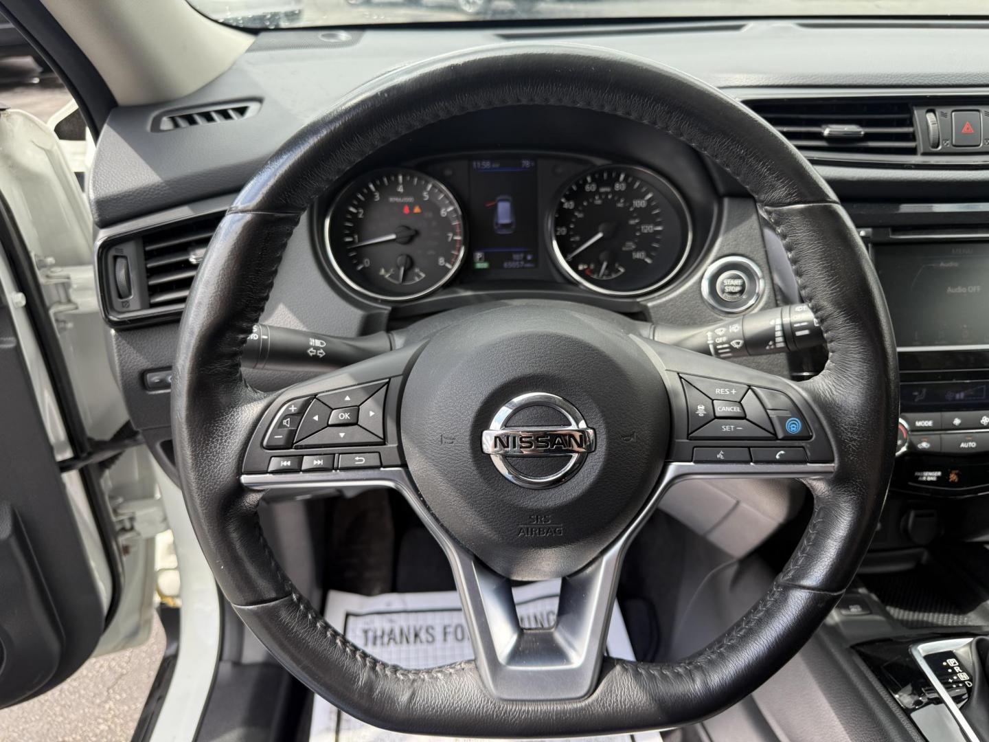 2019 White /Black Nissan Rogue SL AWD (JN8AT2MV6KW) with an 2.5L I4 DOHC 16V engine, Automatic transmission, located at 547 E. Main St., Orwell, OH, 44076, (440) 437-5893, 41.535435, -80.847855 - This 2019 Nissan Rogue SV AWD offers a fuel-efficient 2.5L I4 engine with an impressive 32 MPG highway rating and features a suite of advanced safety technologies, including Forward Collision Warning, Adaptive Cruise Control, Lane Keep Assist, Blind Spot Monitoring, and a 360-degree camera. Comfort - Photo#23