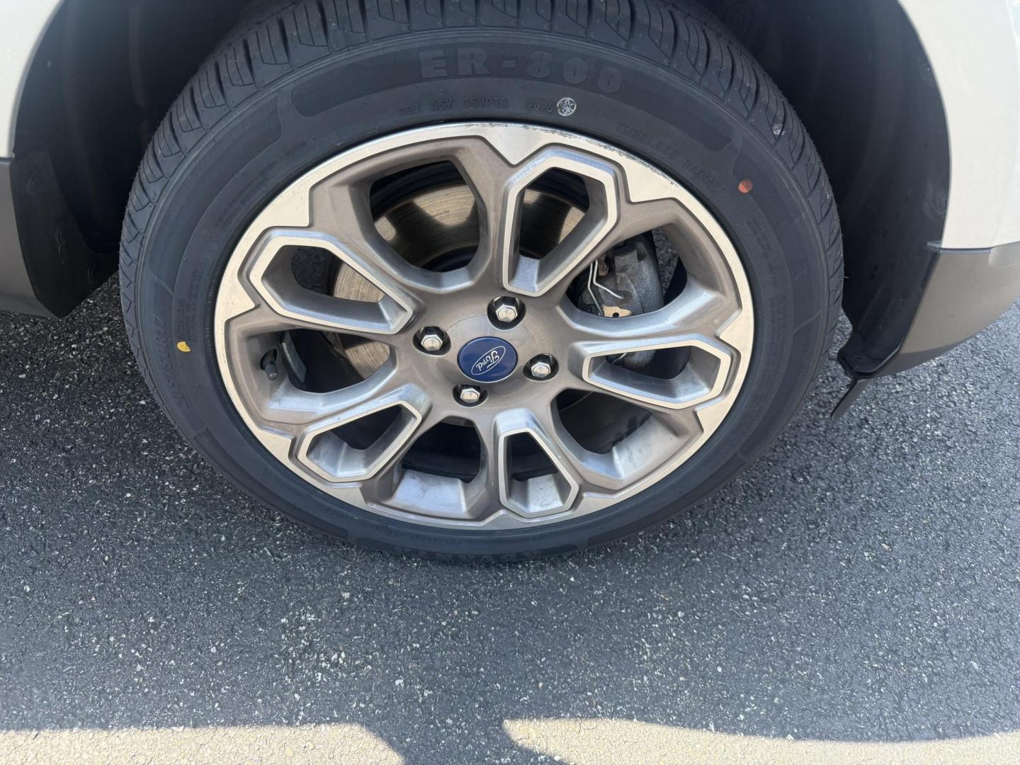 2018 Silver /Gray Ford EcoSport Titanium AWD (MAJ6P1WL0JC) with an 2.0L I4 DOHC 16V engine, 6-Speed Automatic transmission, located at 11115 Chardon Rd. , Chardon, OH, 44024, (440) 214-9705, 41.580246, -81.241943 - This 2018 Ford EcoSport Titanium 4WD features a 2.0L I4 engine paired with a 6-speed automatic transmission, delivering up to 29 MPG on the highway. It boasts a leather interior with heated front seats, a single-zone automatic climate control system, and a premium B&O sound system. Technological ame - Photo#4