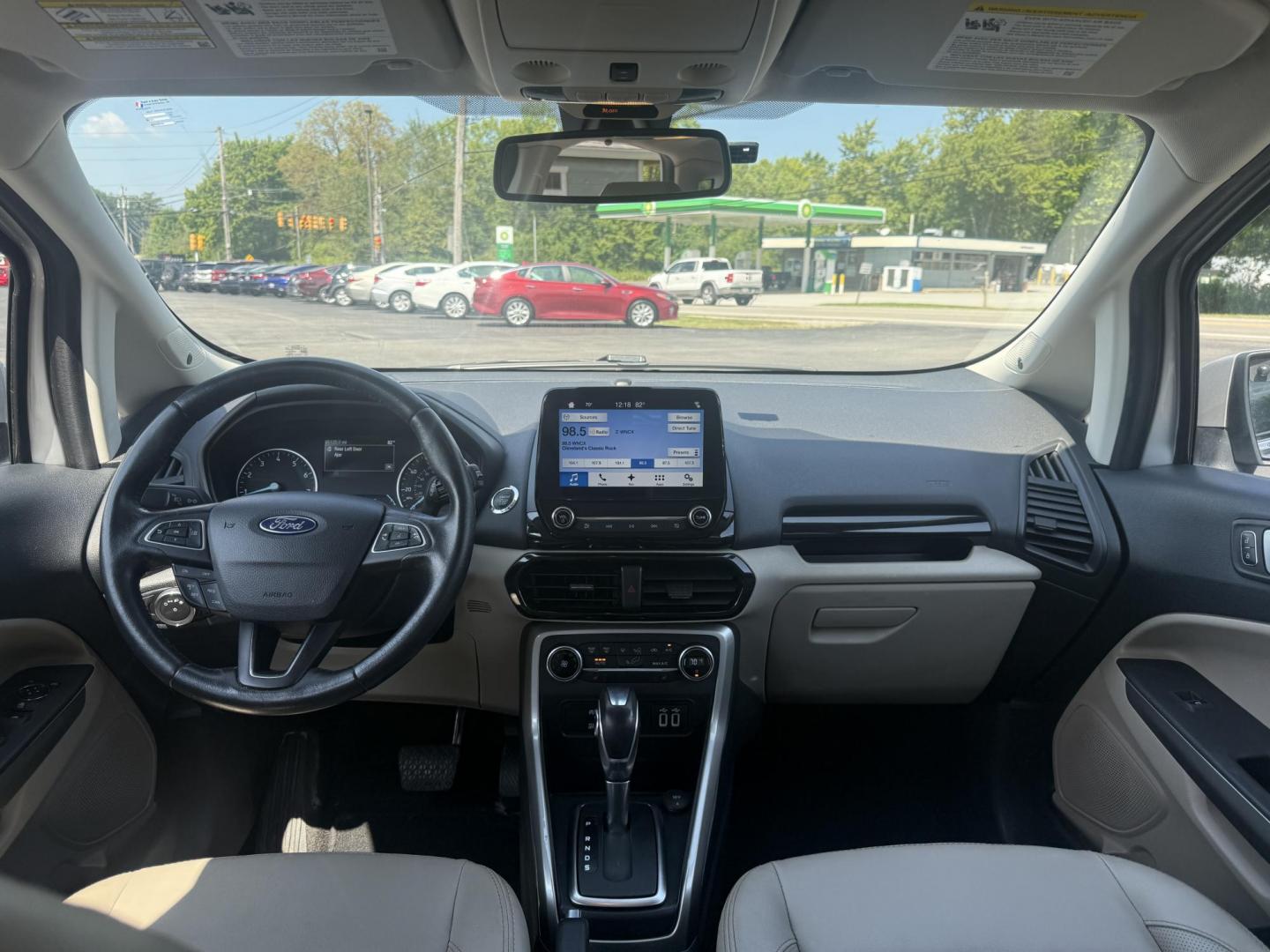 2018 Silver /Gray Ford EcoSport Titanium AWD (MAJ6P1WL0JC) with an 2.0L I4 DOHC 16V engine, 6-Speed Automatic transmission, located at 11115 Chardon Rd. , Chardon, OH, 44024, (440) 214-9705, 41.580246, -81.241943 - This 2018 Ford EcoSport Titanium 4WD features a 2.0L I4 engine paired with a 6-speed automatic transmission, delivering up to 29 MPG on the highway. It boasts a leather interior with heated front seats, a single-zone automatic climate control system, and a premium B&O sound system. Technological ame - Photo#39