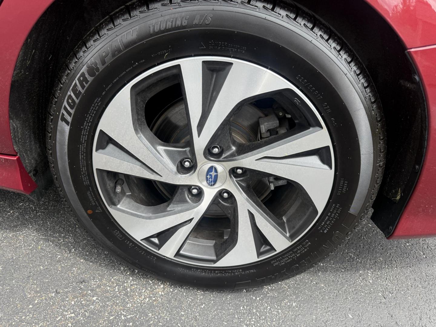 2023 Red /Black Subaru Legacy Premium (4S3BWAC6XP3) with an 2.5L H4 DOHC 16V engine, Automatic transmission, located at 11115 Chardon Rd. , Chardon, OH, 44024, (440) 214-9705, 41.580246, -81.241943 - This One Owner 2023 Subaru Legacy Premium, equipped with a 2.5L H4 engine and Symmetrical All-Wheel Drive, offers up to 35 MPG on the highway. It features full LED exterior lighting, a power driver's seat, Subaru's EyeSight Driver Assist suite (including adaptive cruise control, lane keep assist, an - Photo#11