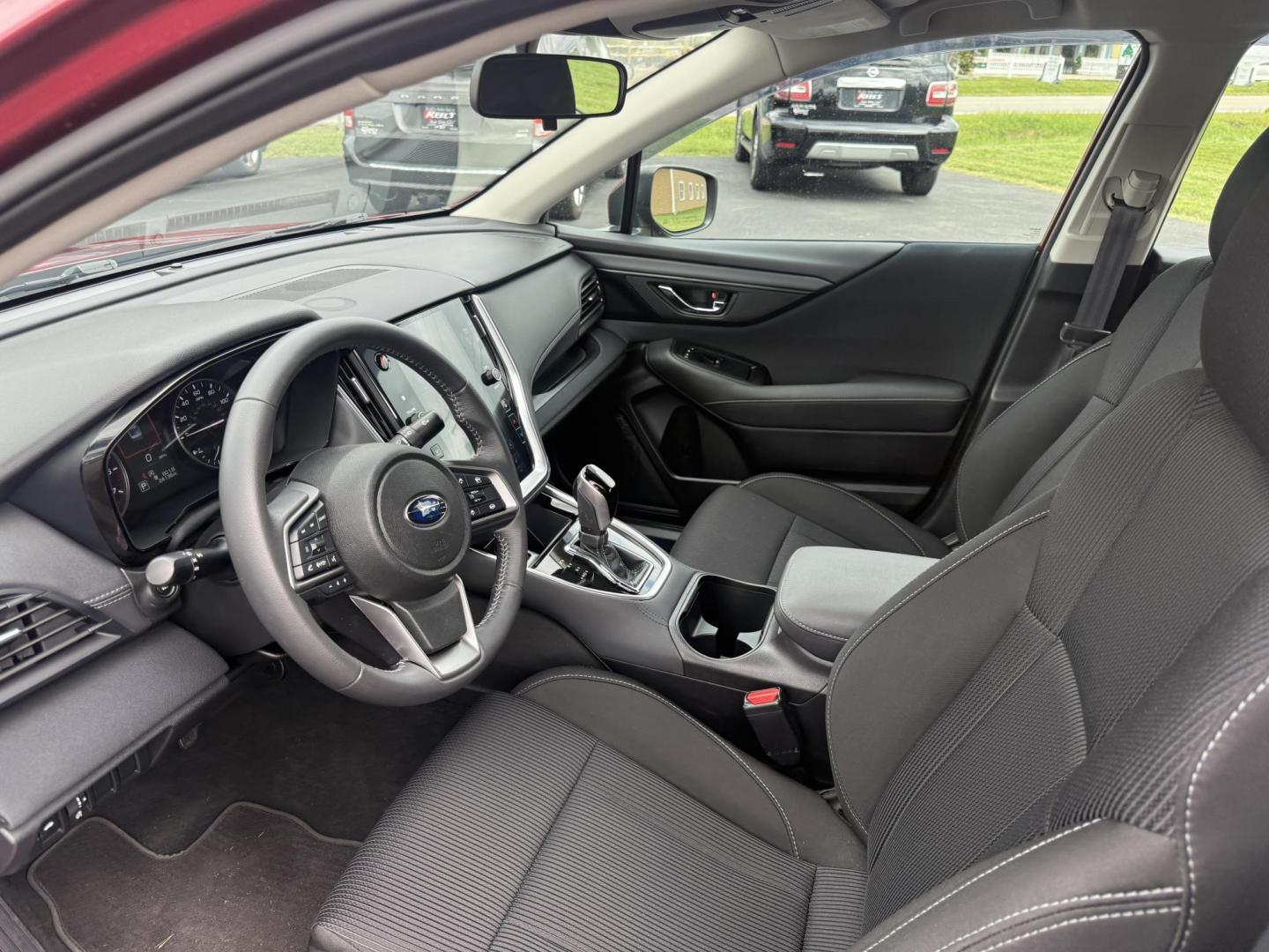 2023 Red /Black Subaru Legacy Premium (4S3BWAC6XP3) with an 2.5L H4 DOHC 16V engine, Automatic transmission, located at 11115 Chardon Rd. , Chardon, OH, 44024, (440) 214-9705, 41.580246, -81.241943 - This One Owner 2023 Subaru Legacy Premium, equipped with a 2.5L H4 engine and Symmetrical All-Wheel Drive, offers up to 35 MPG on the highway. It features full LED exterior lighting, a power driver's seat, Subaru's EyeSight Driver Assist suite (including adaptive cruise control, lane keep assist, an - Photo#15