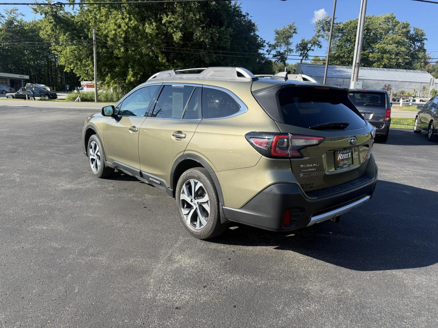 2020 Green /Brown Subaru Outback Touring (4S4BTAPC4L3) with an 2.5L H4 DOHC 16V engine, Automatic transmission, located at 11115 Chardon Rd. , Chardon, OH, 44024, (440) 214-9705, 41.580246, -81.241943 - This One Owner 2020 Subaru Outback Touring with a 2.5L H4 engine and Symmetrical AWD delivers excellent versatility and efficiency, reaching up to 33 MPG highway. It boasts a luxurious leather interior, heated and cooled power front seats, dual-zone automatic climate control, a large 11.6-inch touch - Photo#10