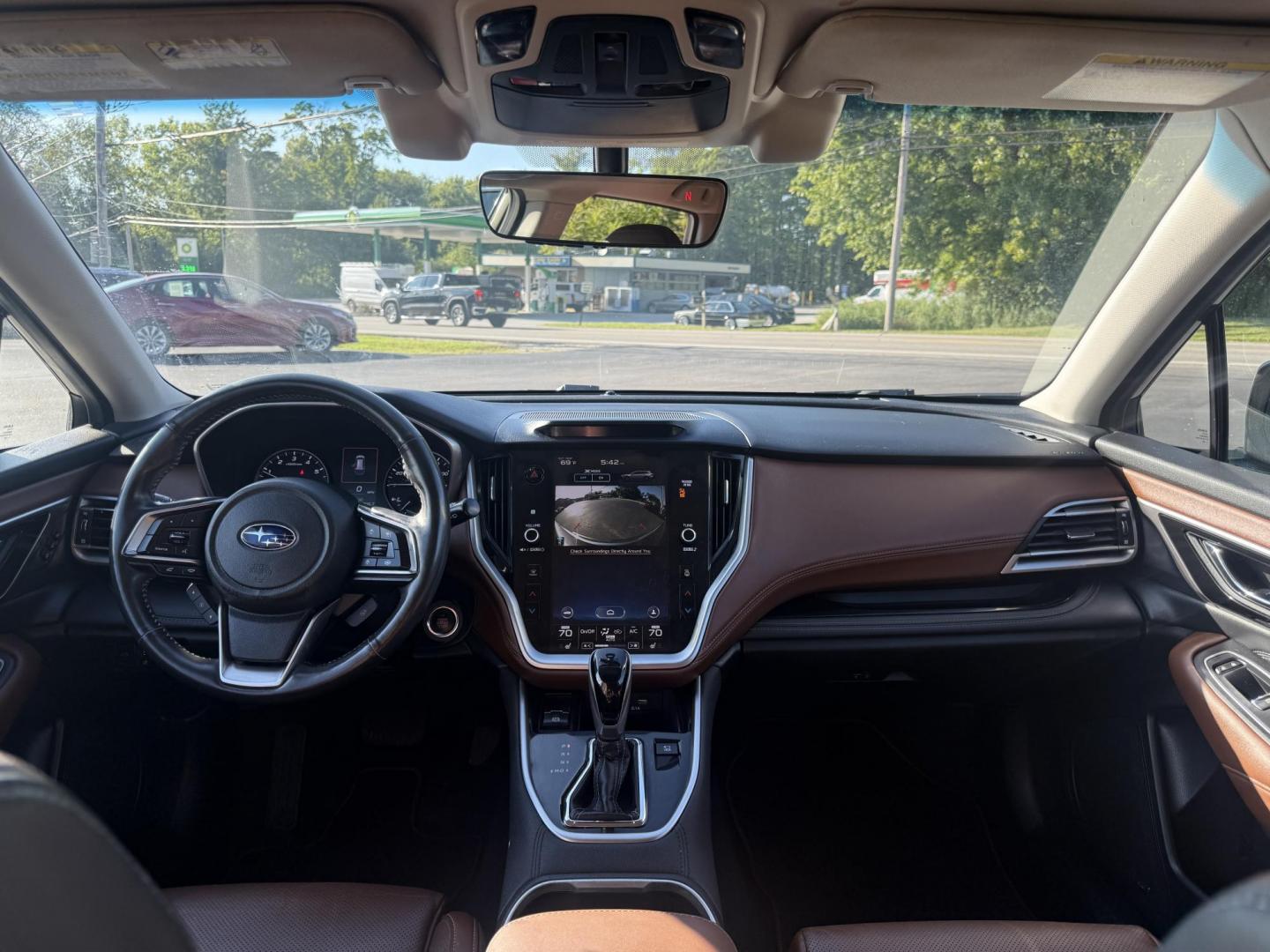 2020 Green /Brown Subaru Outback Touring (4S4BTAPC4L3) with an 2.5L H4 DOHC 16V engine, Automatic transmission, located at 11115 Chardon Rd. , Chardon, OH, 44024, (440) 214-9705, 41.580246, -81.241943 - This One Owner 2020 Subaru Outback Touring with a 2.5L H4 engine and Symmetrical AWD delivers excellent versatility and efficiency, reaching up to 33 MPG highway. It boasts a luxurious leather interior, heated and cooled power front seats, dual-zone automatic climate control, a large 11.6-inch touch - Photo#44