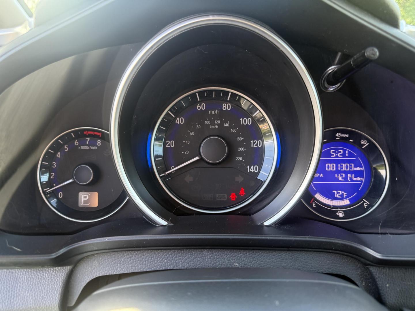 2016 Blue /Black Honda Fit EX-L CVT (3HGGK5H88GM) with an 1.5L I4 SOHC 16V engine, Automatic transmission, located at 11115 Chardon Rd. , Chardon, OH, 44024, (440) 214-9705, 41.580246, -81.241943 - This 2016 Honda Fit EX-L, powered by a 1.5L I4 engine, delivers impressive efficiency with up to 40 MPG highway and packs a surprising array of premium features for its class, including leather interior, heated front seats, a power moonroof, and a 7-inch touchscreen with push-button start. Safety an - Photo#21