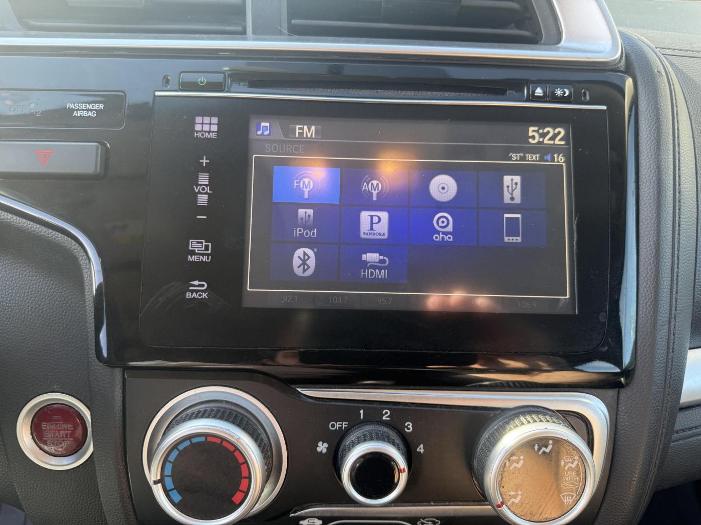 2016 Blue /Black Honda Fit EX-L CVT (3HGGK5H88GM) with an 1.5L I4 SOHC 16V engine, Automatic transmission, located at 11115 Chardon Rd. , Chardon, OH, 44024, (440) 214-9705, 41.580246, -81.241943 - This 2016 Honda Fit EX-L, powered by a 1.5L I4 engine, delivers impressive efficiency with up to 40 MPG highway and packs a surprising array of premium features for its class, including leather interior, heated front seats, a power moonroof, and a 7-inch touchscreen with push-button start. Safety an - Photo#23