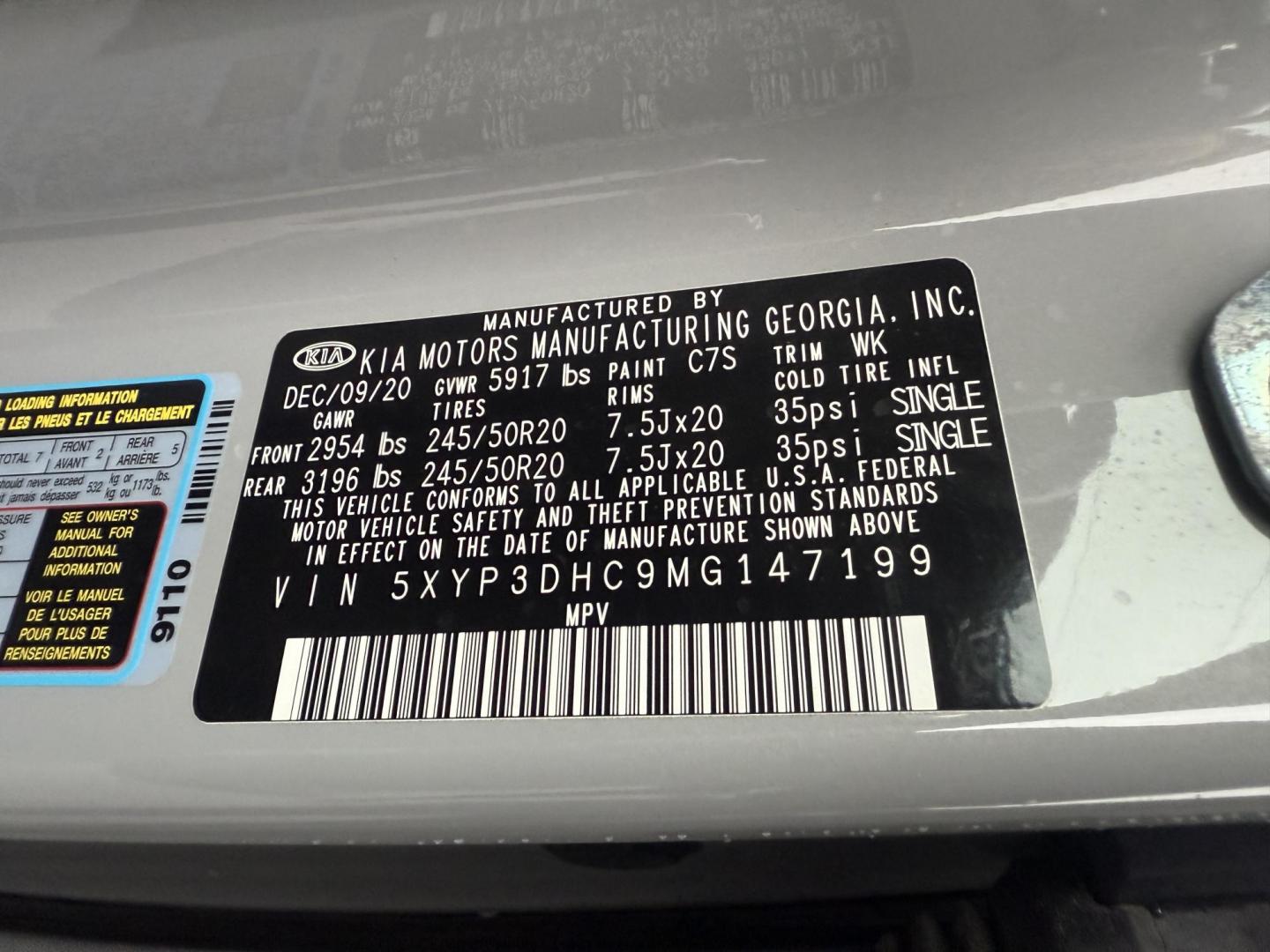 2021 Gray /Black Kia Telluride EX AWD (5XYP3DHC9MG) with an 3.8L V6 DOHC 24V engine, 8A transmission, located at 11115 Chardon Rd. , Chardon, OH, 44024, (440) 214-9705, 41.580246, -81.241943 - This One Owner 2021 Kia Telluride EX AWD, powered by a 3.8L V6 and 8-speed automatic transmission, is a spacious and feature-rich SUV offering leather interior, heated and cooled power front seats, 2nd row captain’s chairs, tri-zone automatic climate control, and a power sunroof. Its tech highligh - Photo#18