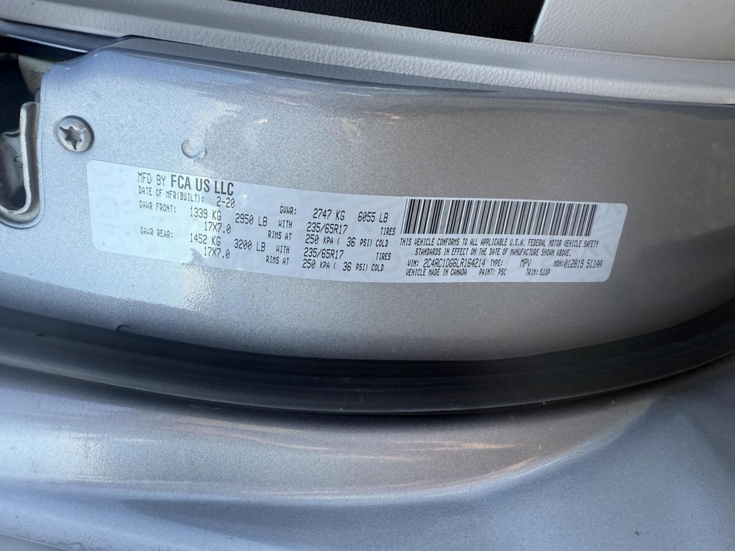 2020 Silver /Black Chrysler Voyager LXI (2C4RC1DG6LR) with an 3.6L V6 DOHC 24V engine, 9A transmission, located at 11115 Chardon Rd. , Chardon, OH, 44024, (440) 214-9705, 41.580246, -81.241943 - This 2020 Chrysler Voyager LXi is a practical minivan powered by a 3.6L Pentastar V6 engine paired with a 9-speed automatic transmission, delivering up to 28 MPG on the highway. It features conveniences like remote start, tri-zone manual climate control, a power liftgate, and advanced tech including - Photo#20